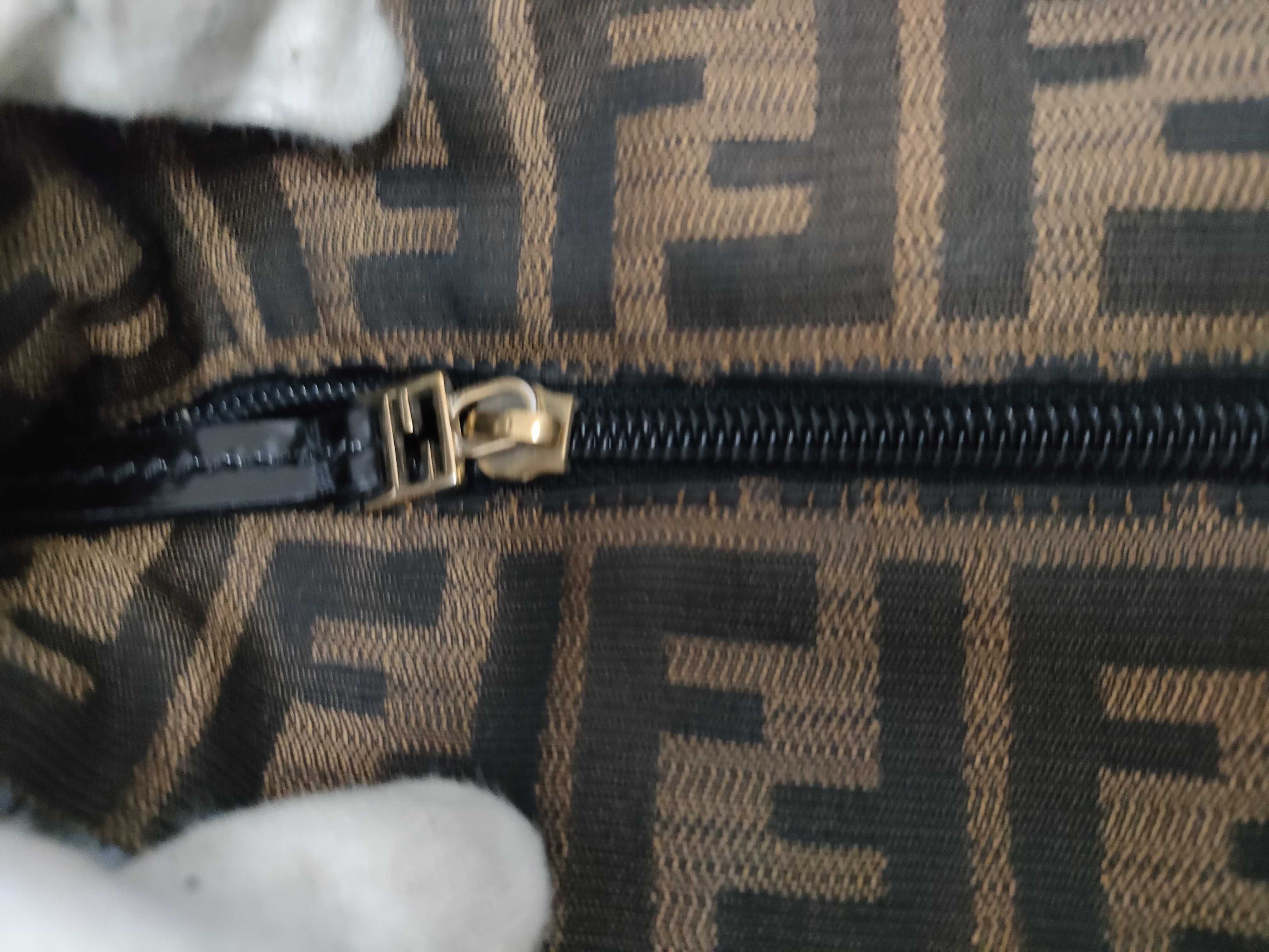 Zucca pattern FF Logo Quilted Tote Bag — view 12