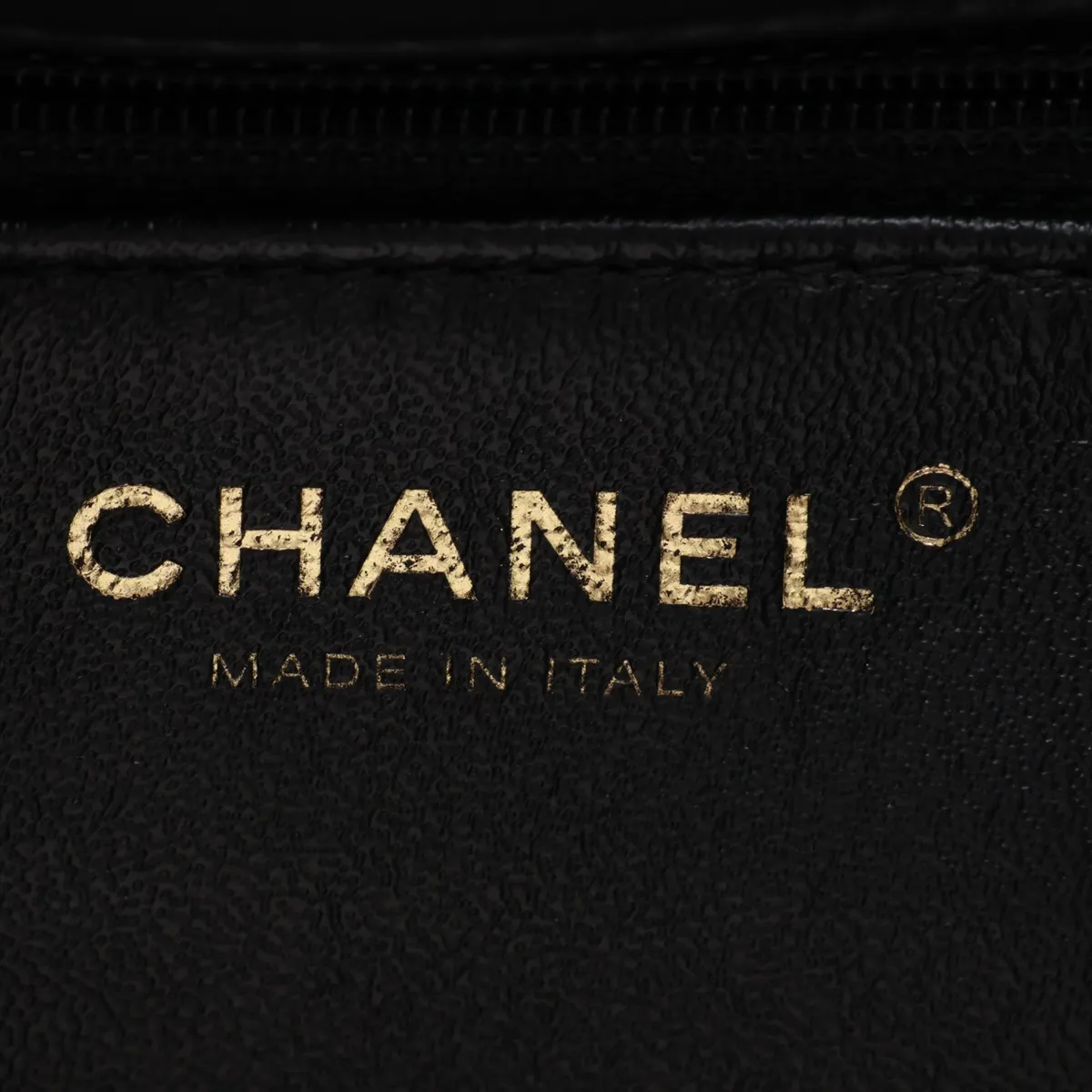 Trendy CC Lambskin 2-Way Handbag, Black with Gold Hardware, 27528943, serial number in the 27 range. — view 10
