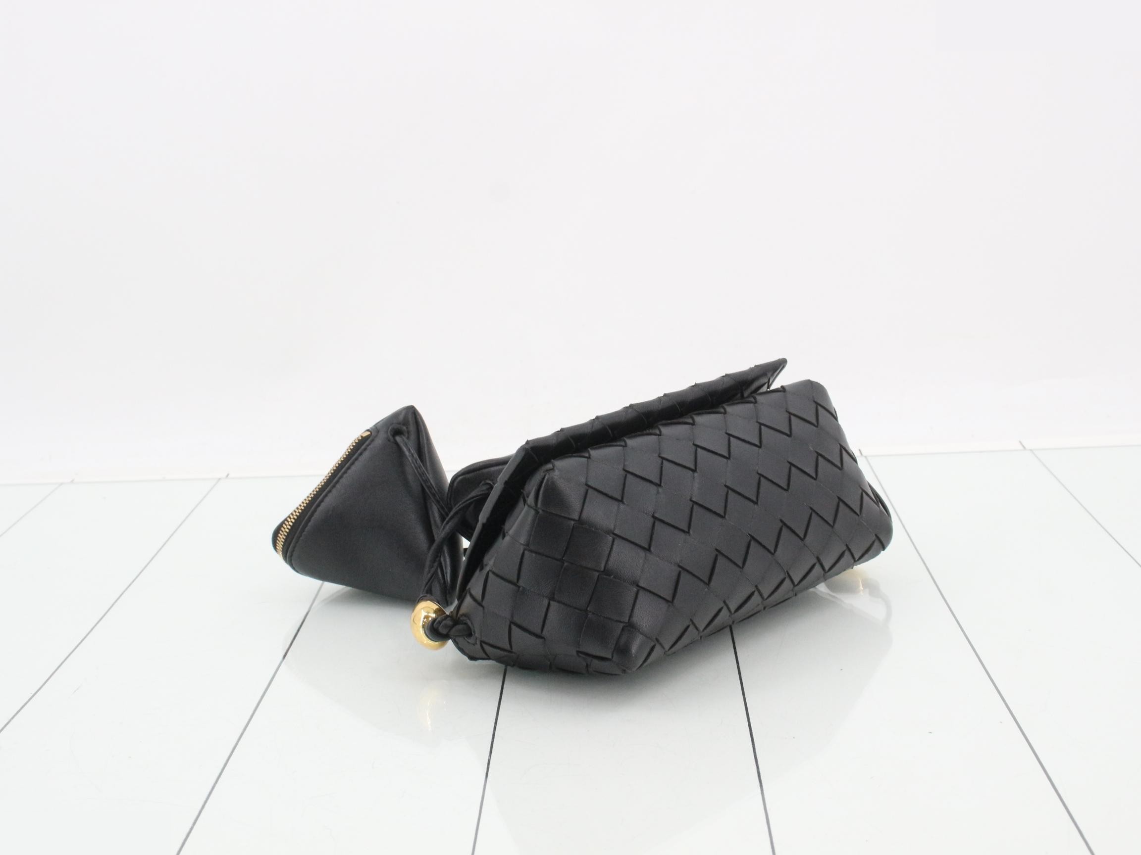 Intrecciato Shoulder Bag with Mini Pouch — view 5