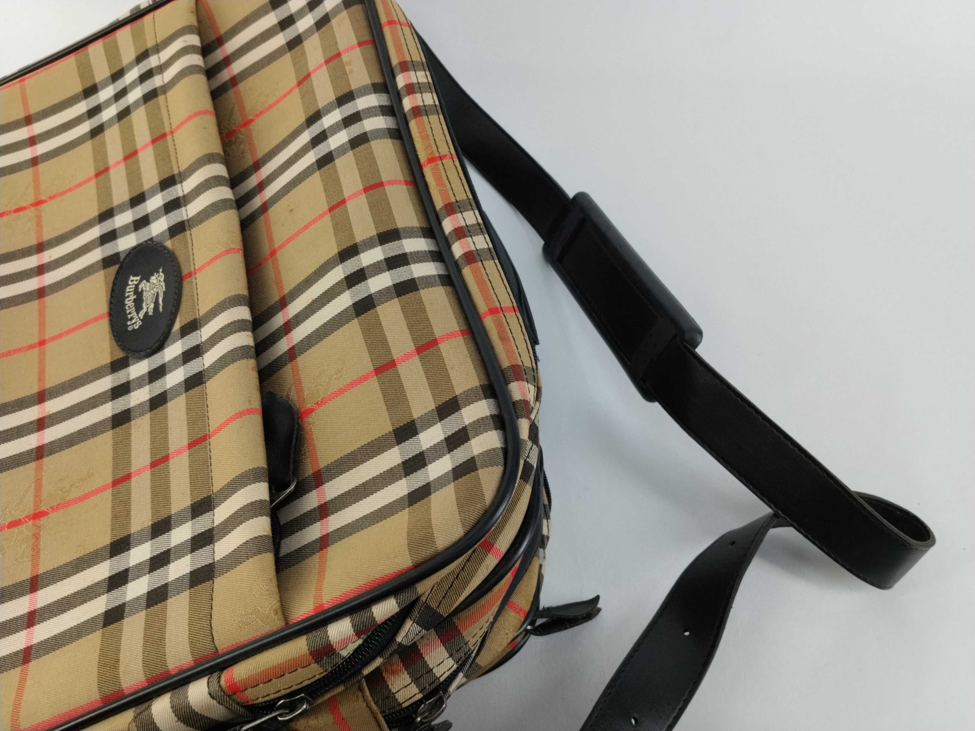 bag, Burberry 2-way shoulder bag/Boston bag, Nova check pattern. *Stain present. Business bag. — view 3