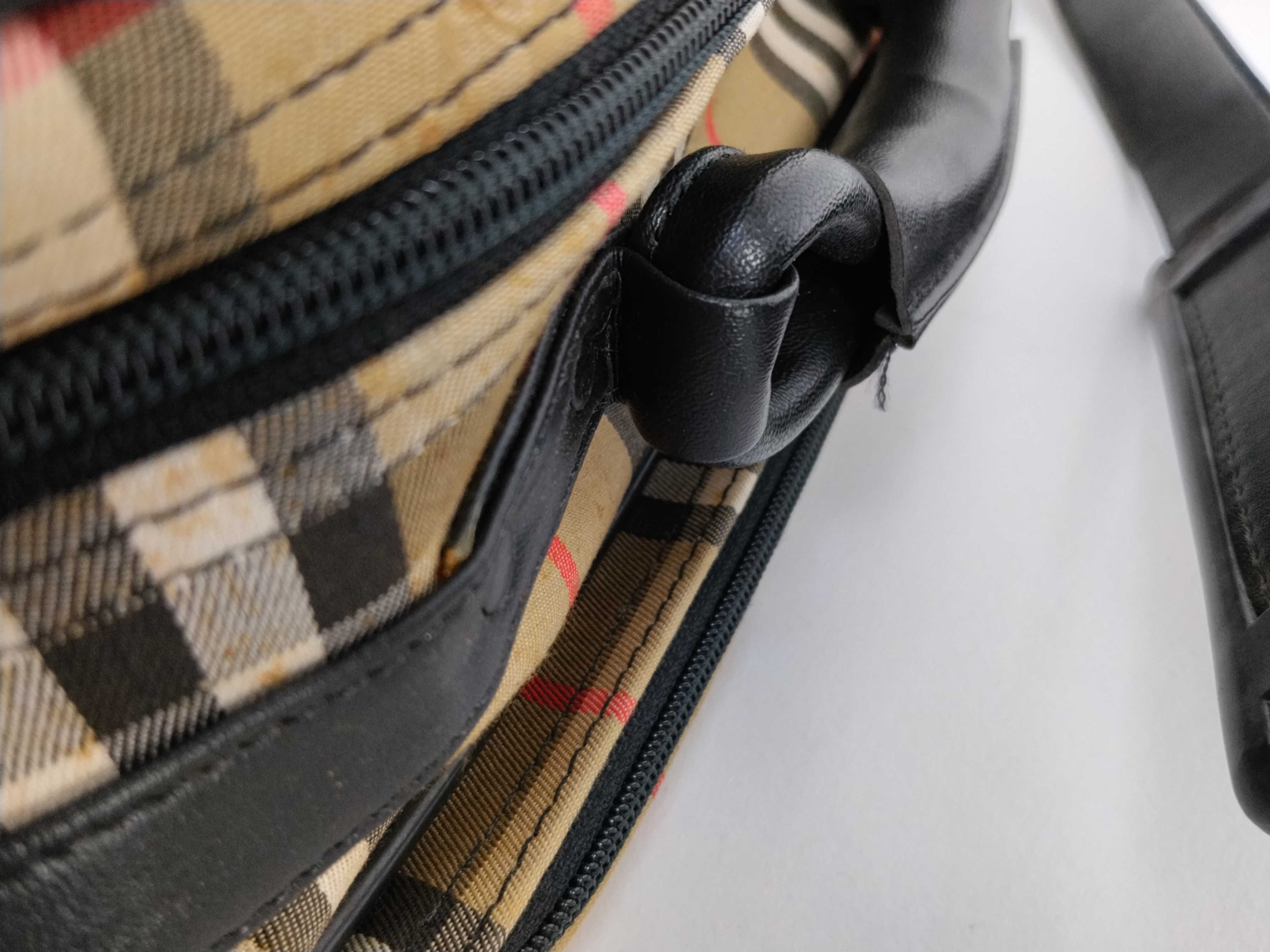 bag, Burberry 2-way shoulder bag/Boston bag, Nova check pattern. *Stain present. Business bag. — view 5