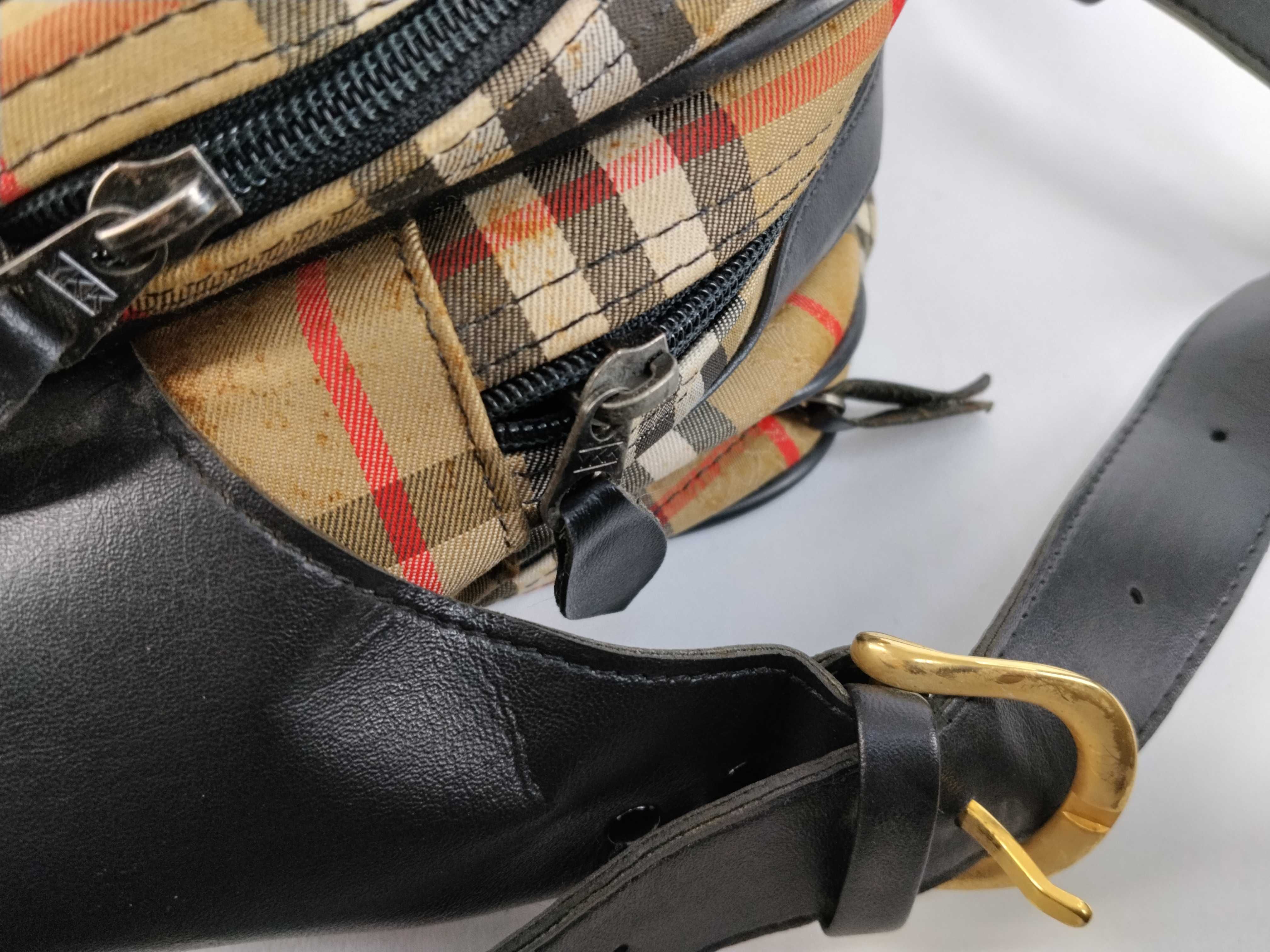 bag, Burberry 2-way shoulder bag/Boston bag, Nova check pattern. *Stain present. Business bag. — view 6