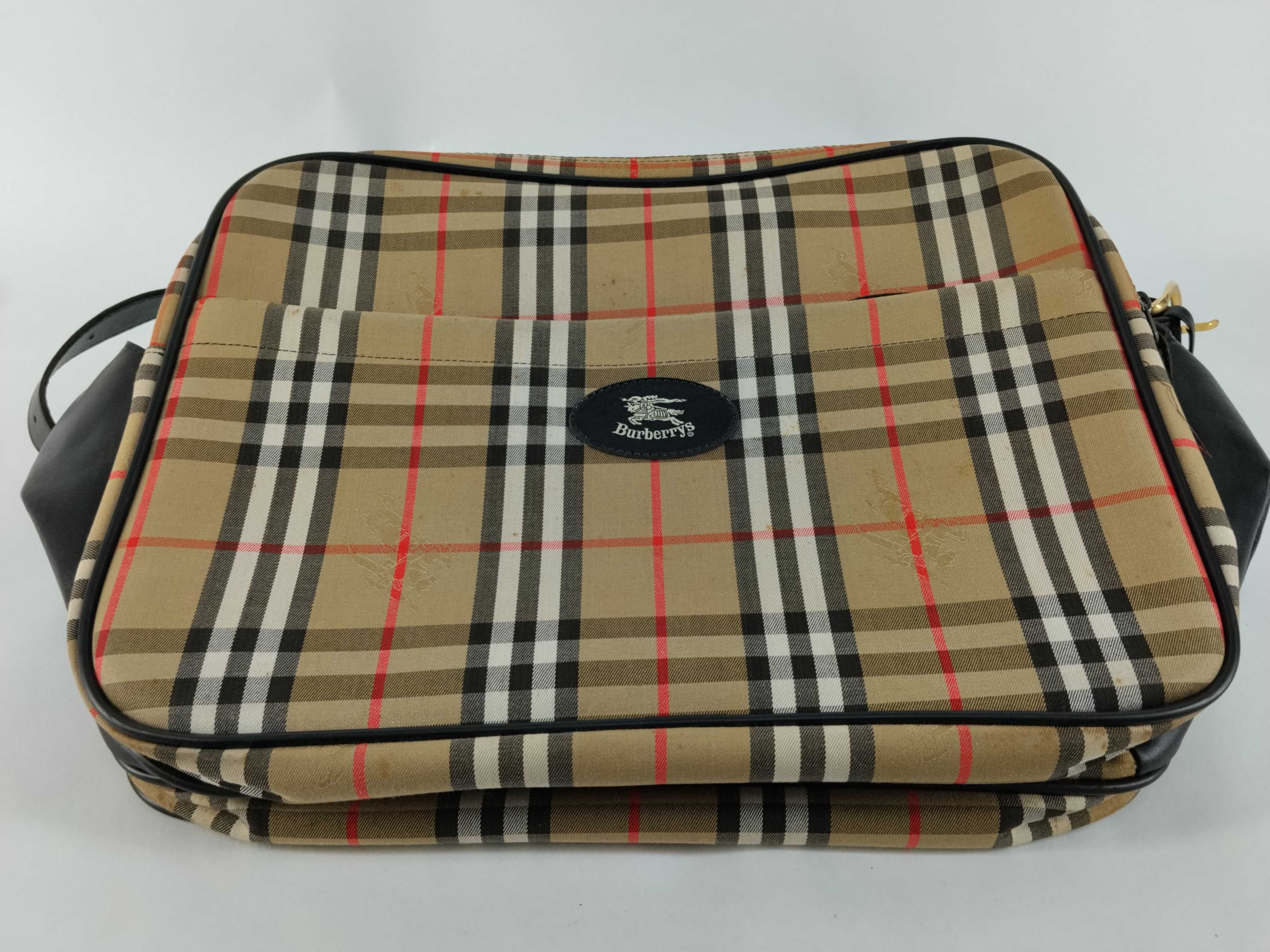 bag, Burberry 2-way shoulder bag/Boston bag, Nova check pattern. *Stain present. Business bag. — view 8