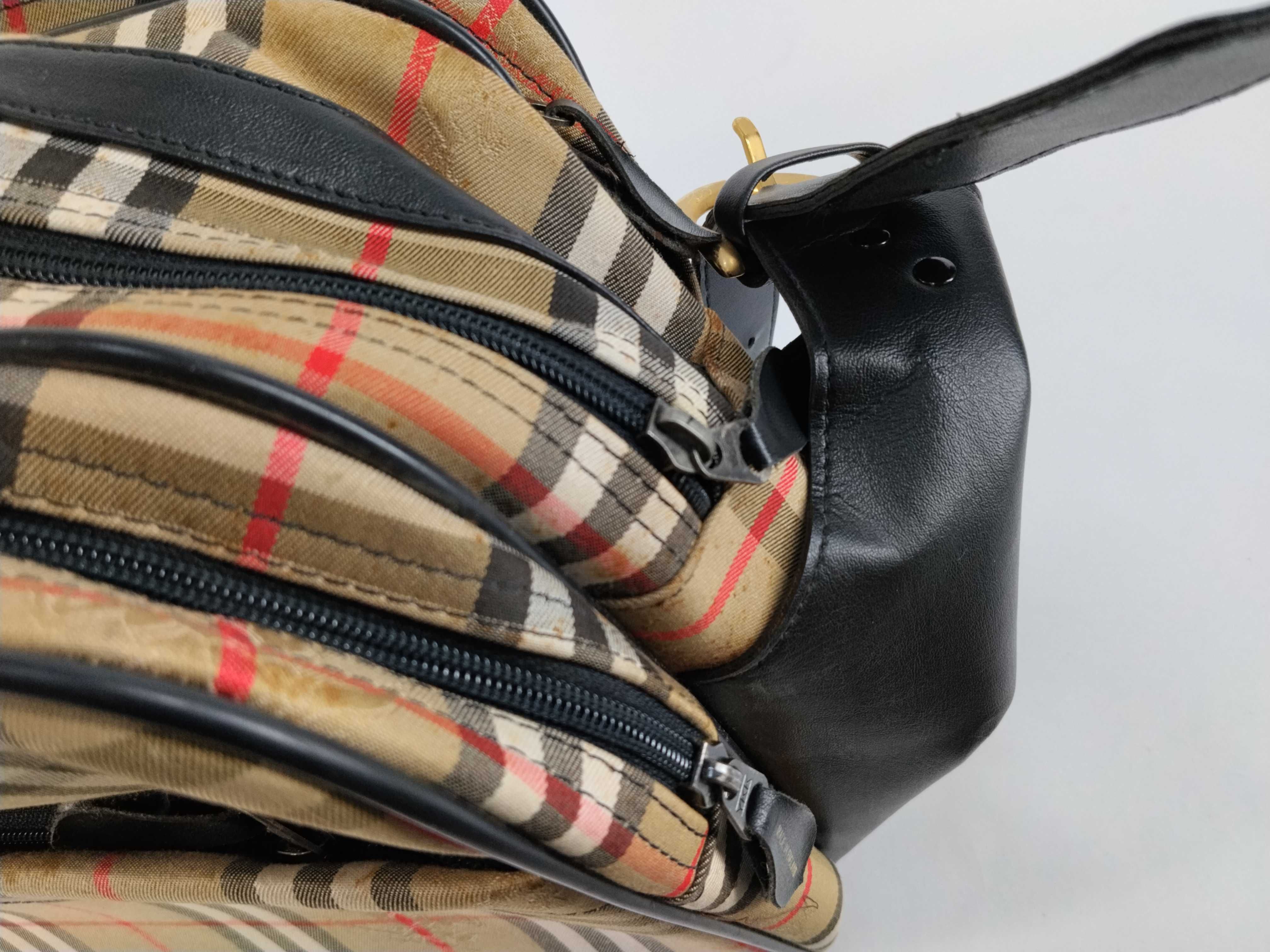 bag, Burberry 2-way shoulder bag/Boston bag, Nova check pattern. *Stain present. Business bag. — view 10