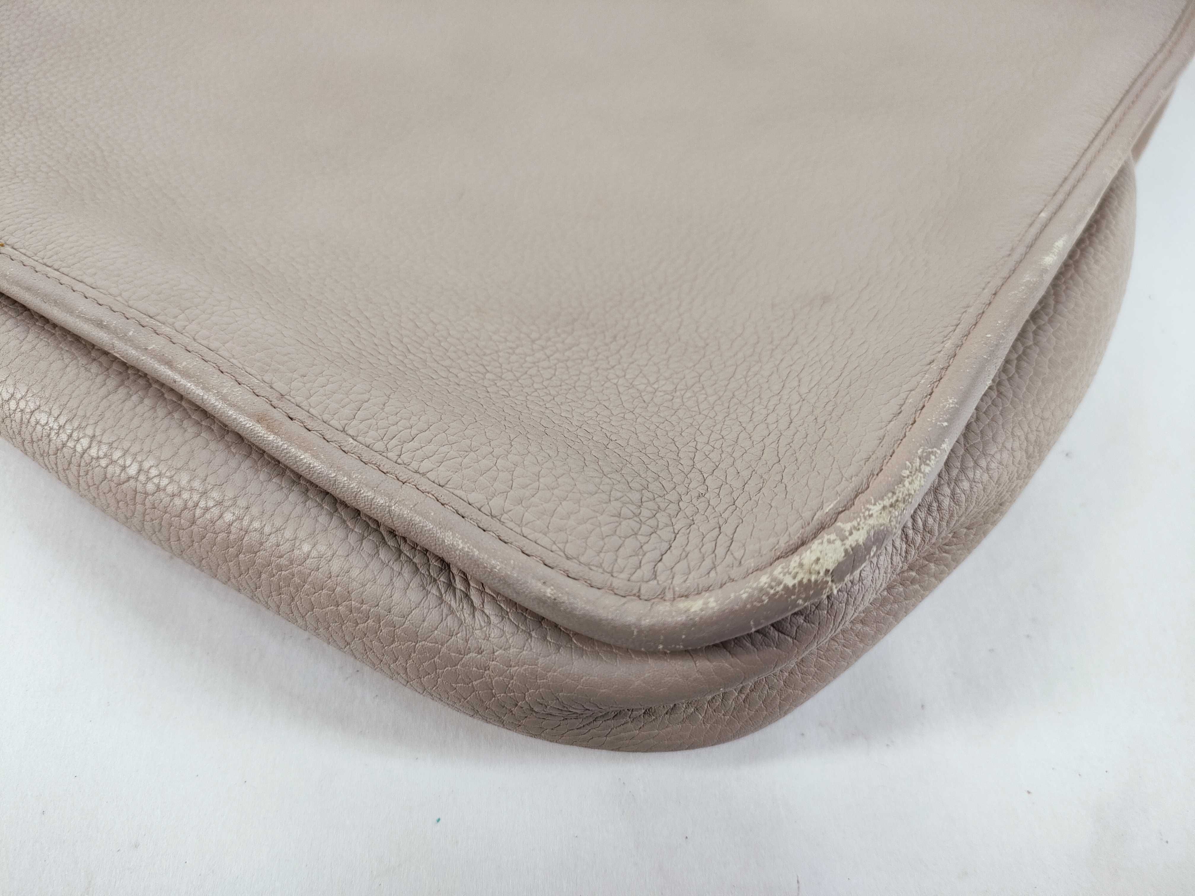 Business Bag, Leather, Ivory Color — view 6