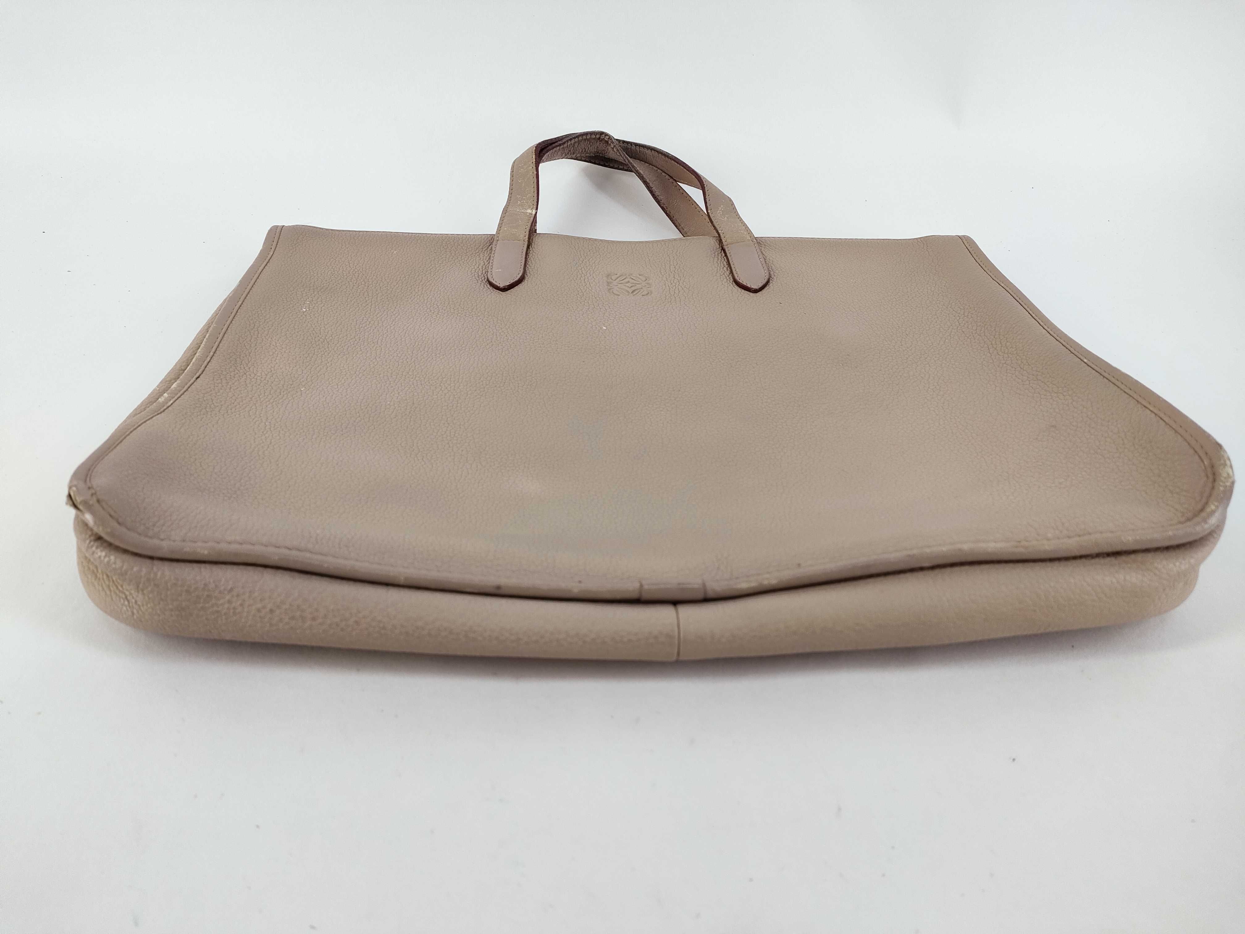 Business Bag, Leather, Ivory Color — view 7