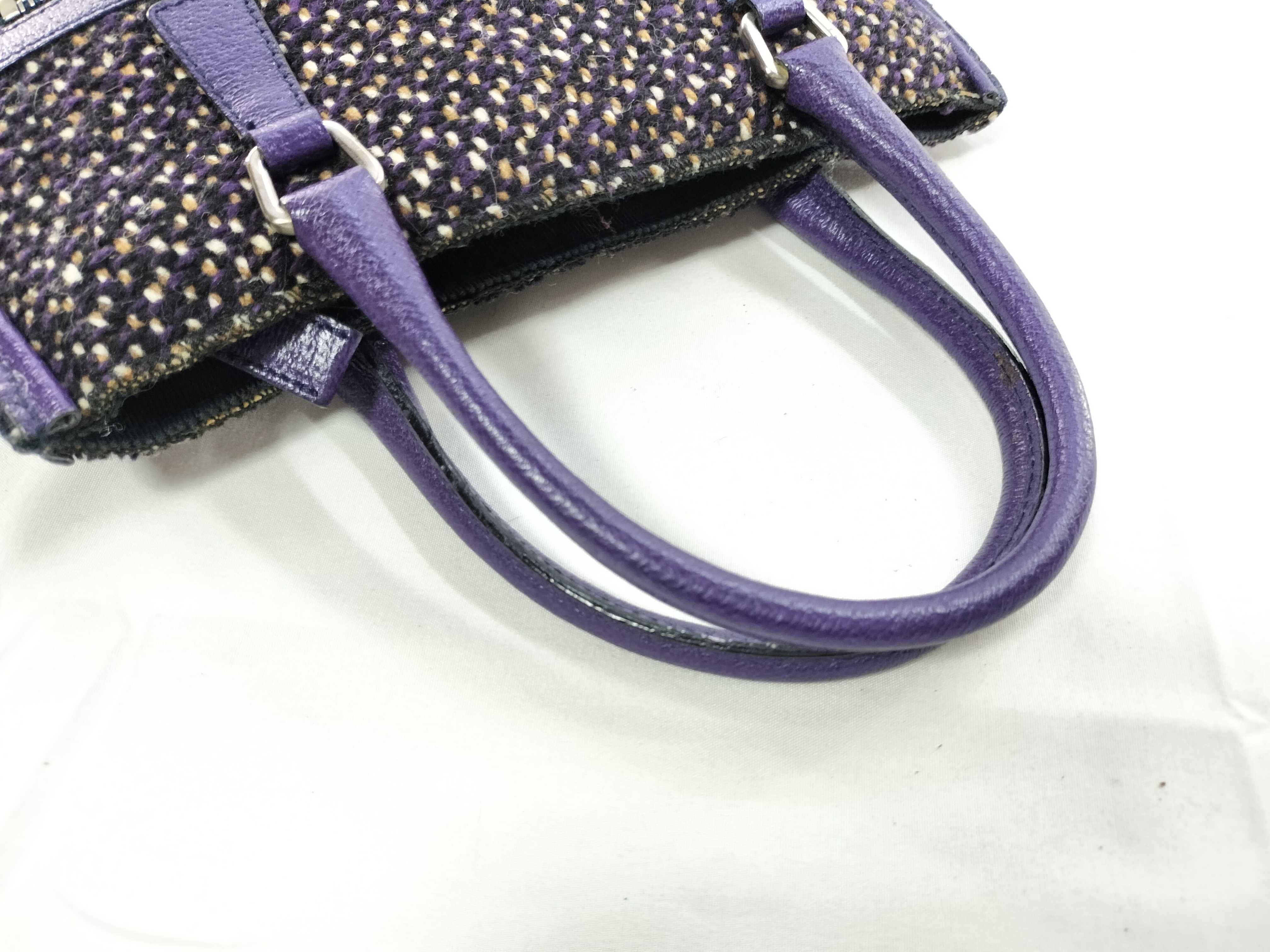 Flat Tweed Handbag Tote Bag — view 3