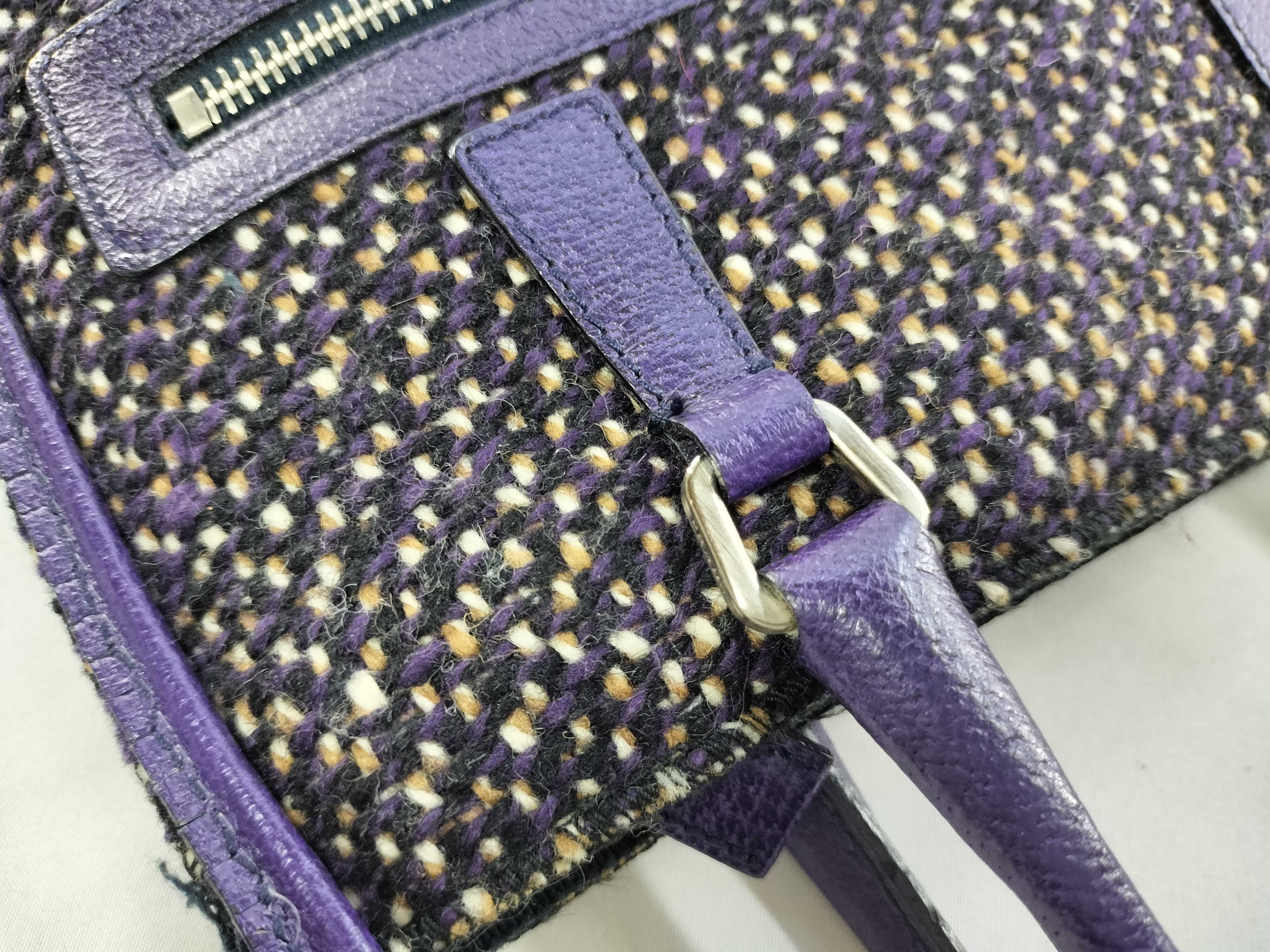 Flat Tweed Handbag Tote Bag — view 5