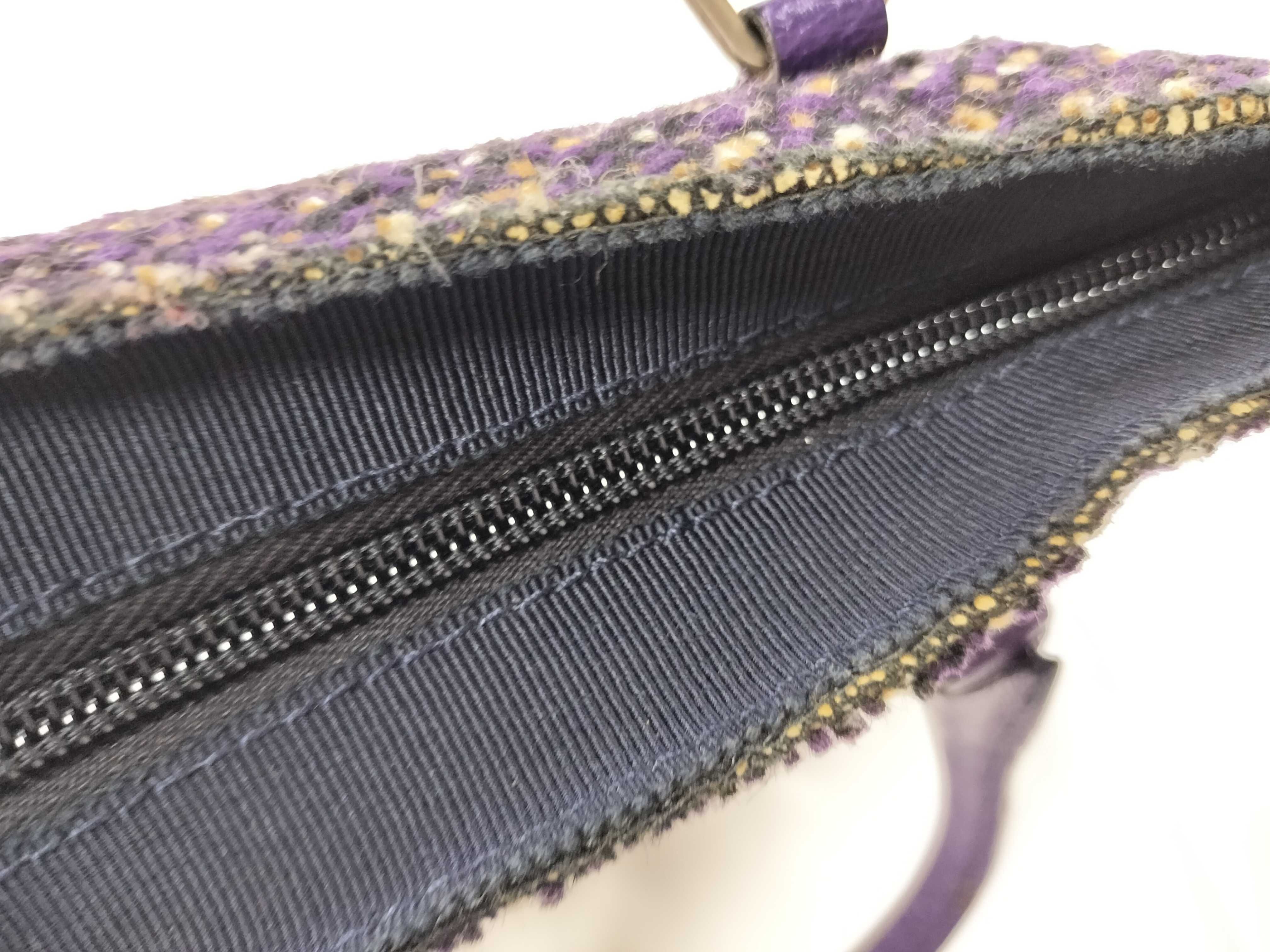 Flat Tweed Handbag Tote Bag — view 6