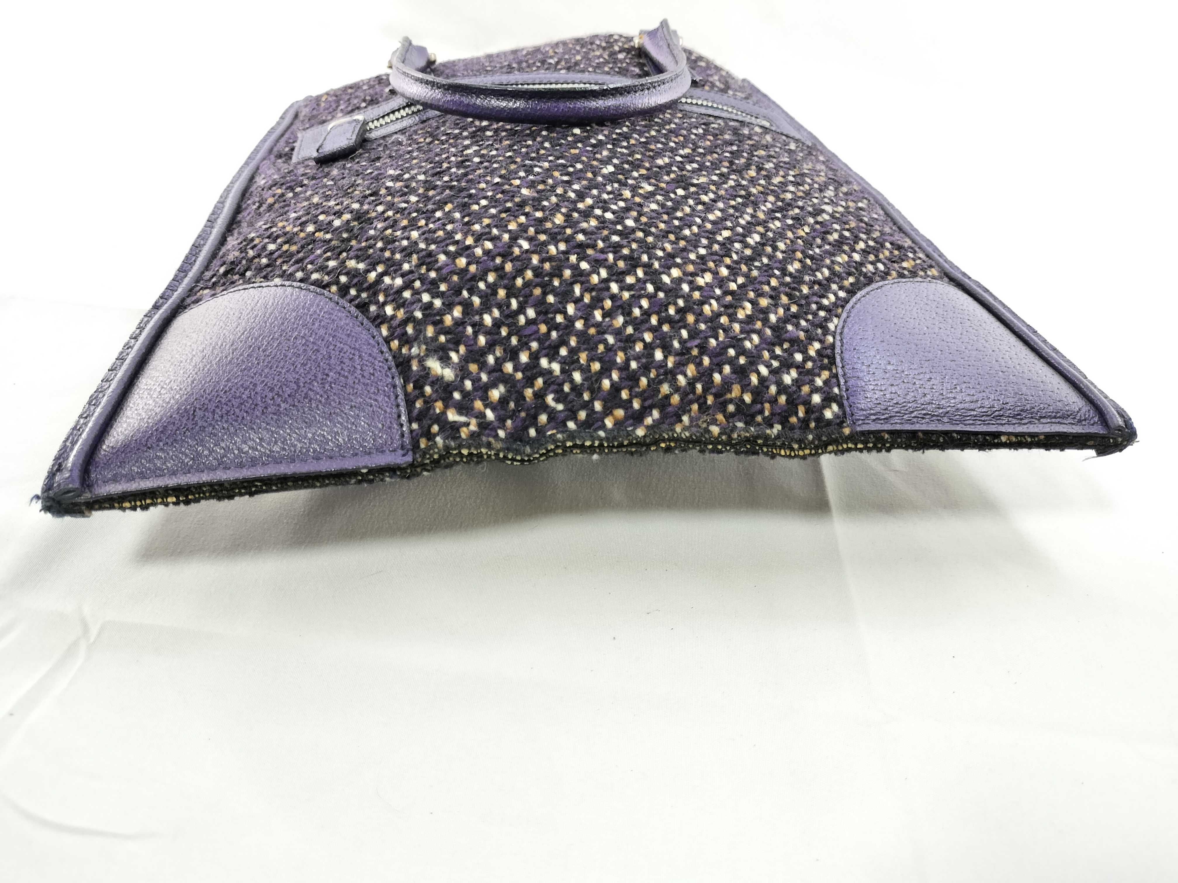 Flat Tweed Handbag Tote Bag — view 8