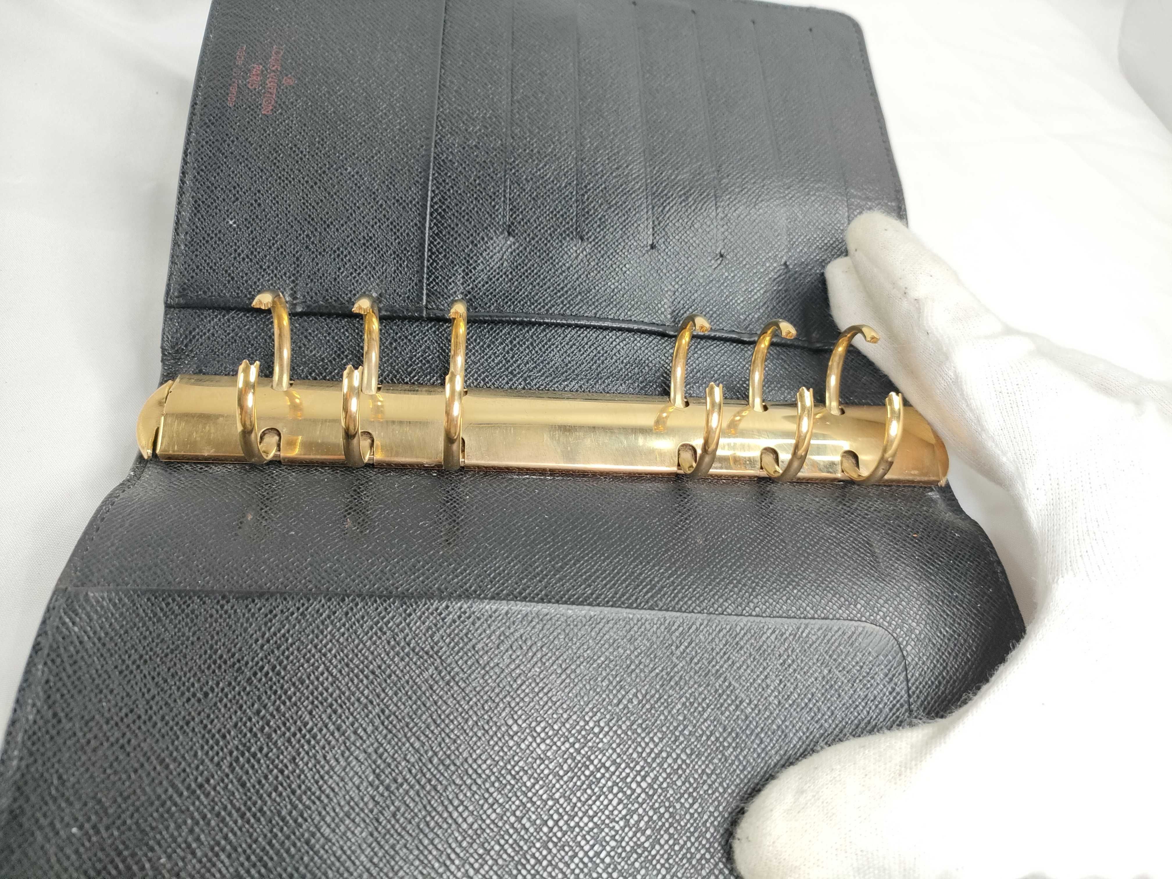 Epi Leather Agenda MM Black Notebook Cover — view 11