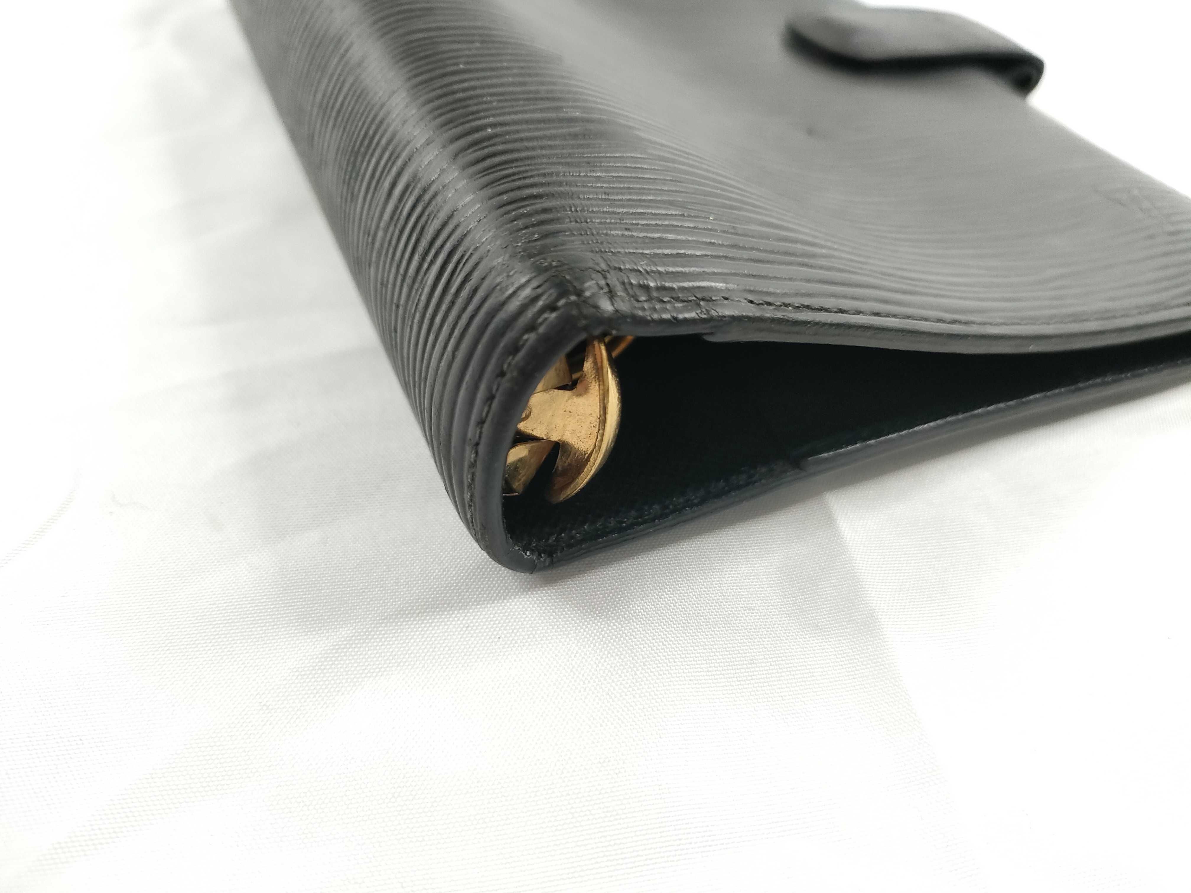Epi Leather Agenda MM Black Notebook Cover — view 3