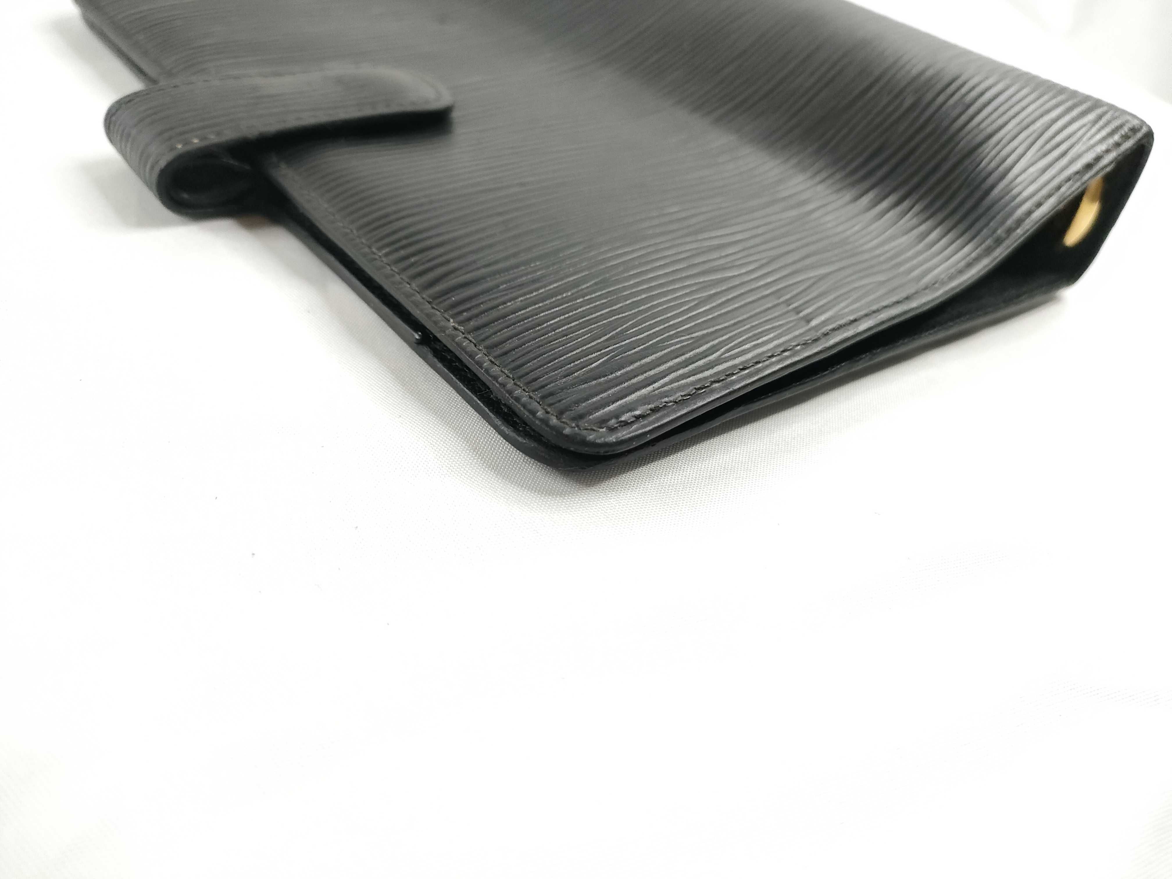 Epi Leather Agenda MM Black Notebook Cover — view 4