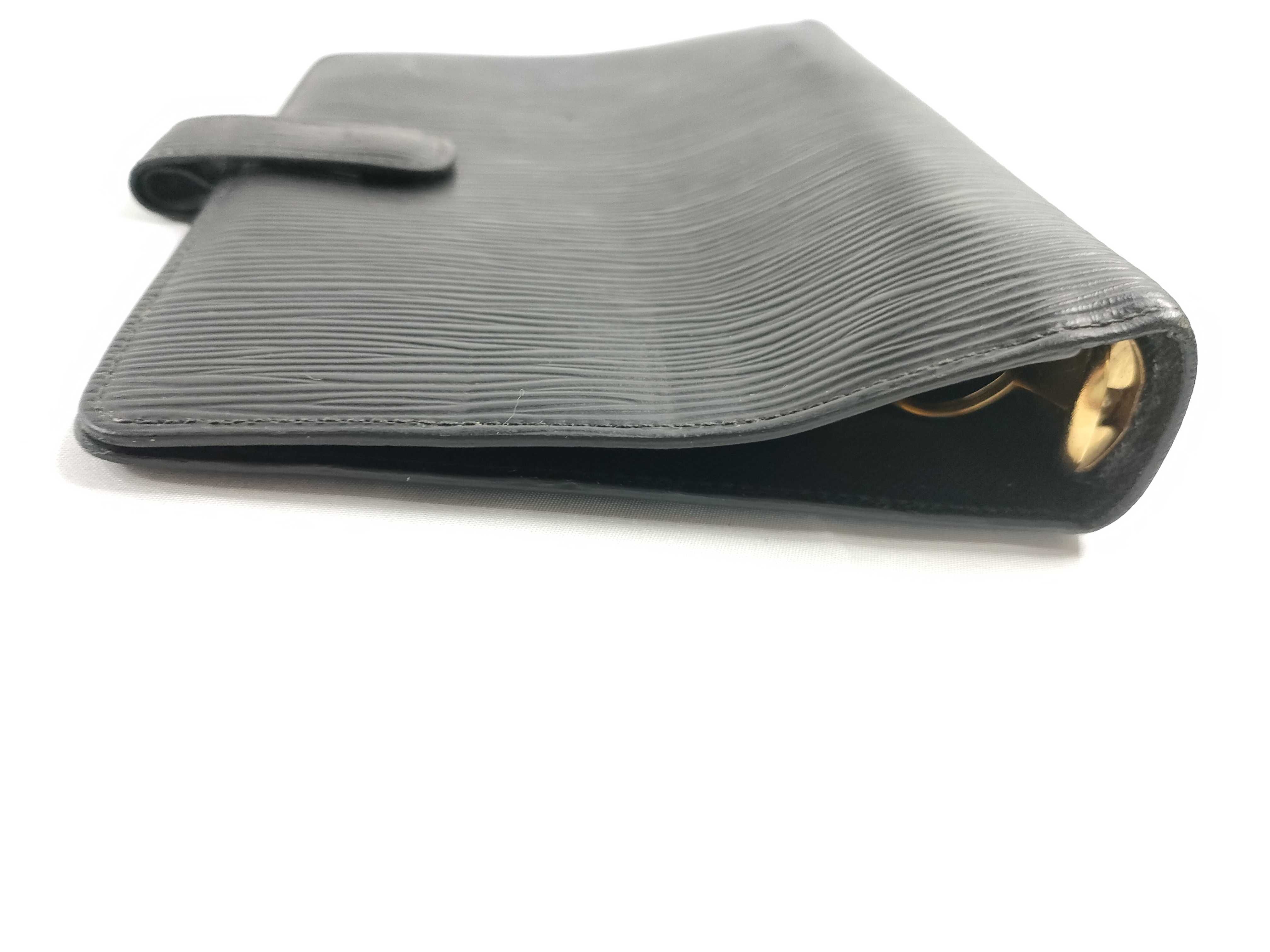 Epi Leather Agenda MM Black Notebook Cover — view 5