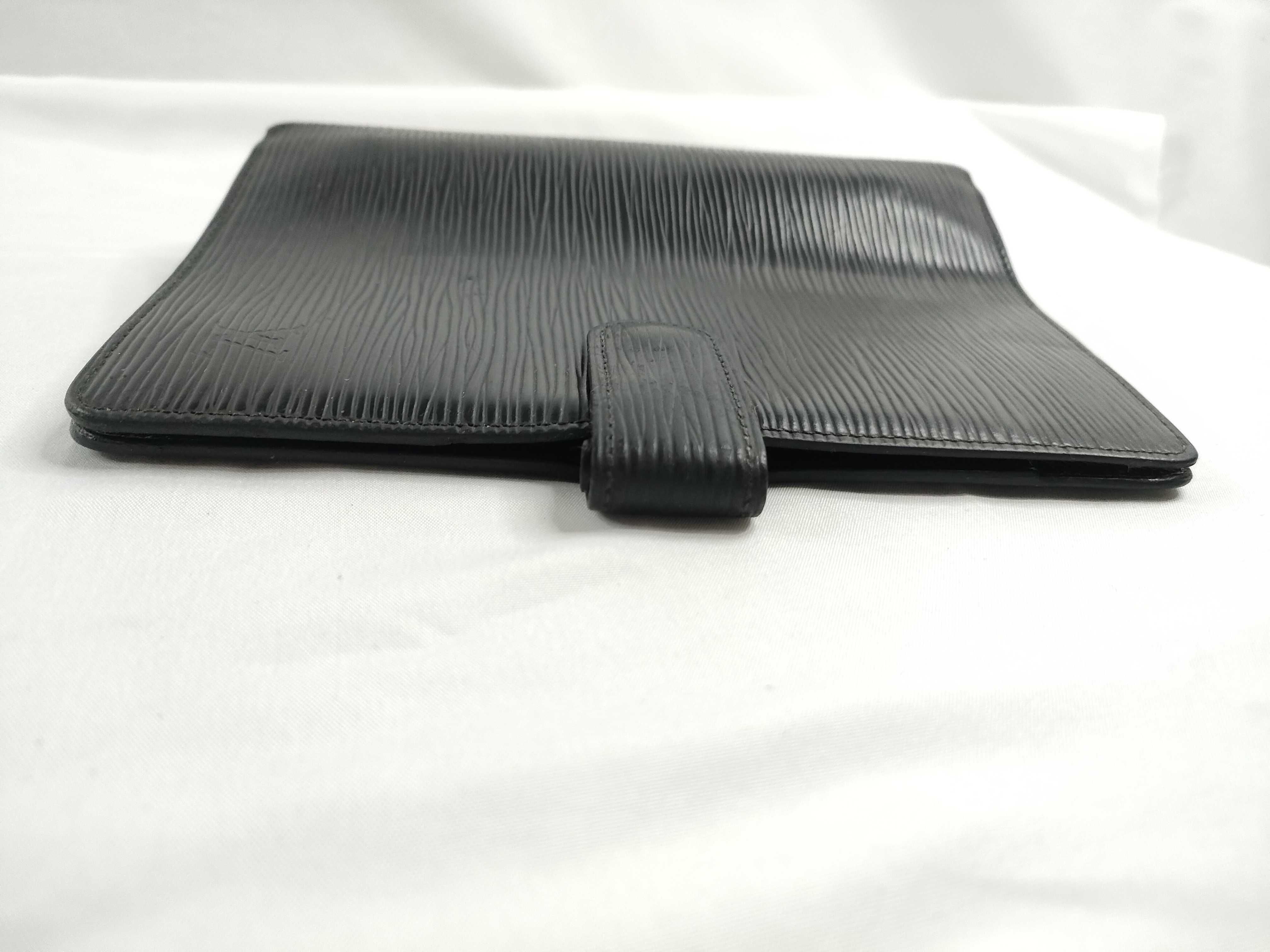 Epi Leather Agenda MM Black Notebook Cover — view 6