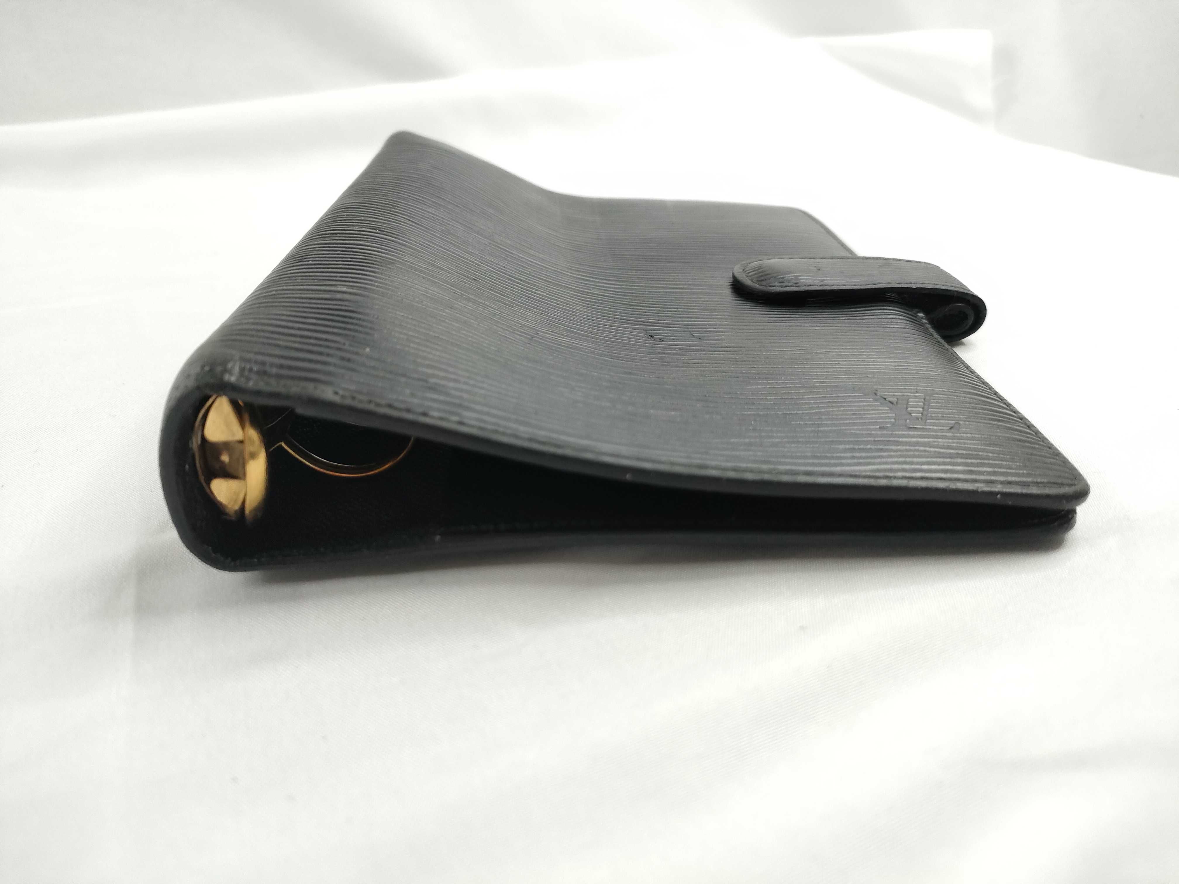 Epi Leather Agenda MM Black Notebook Cover — view 7