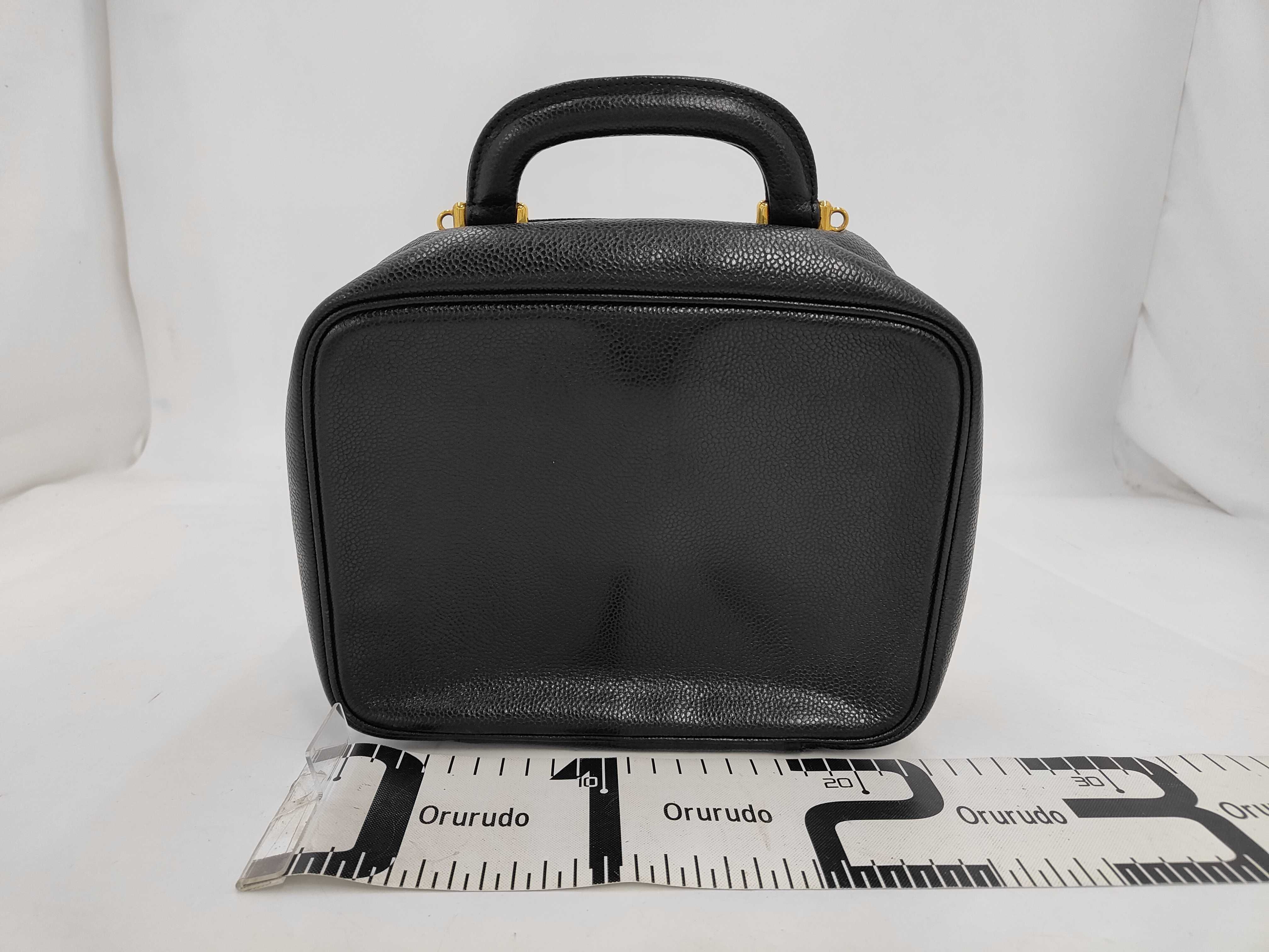 Caviar Skin Vanity Bag 4662616 Gold Hardware — view 2