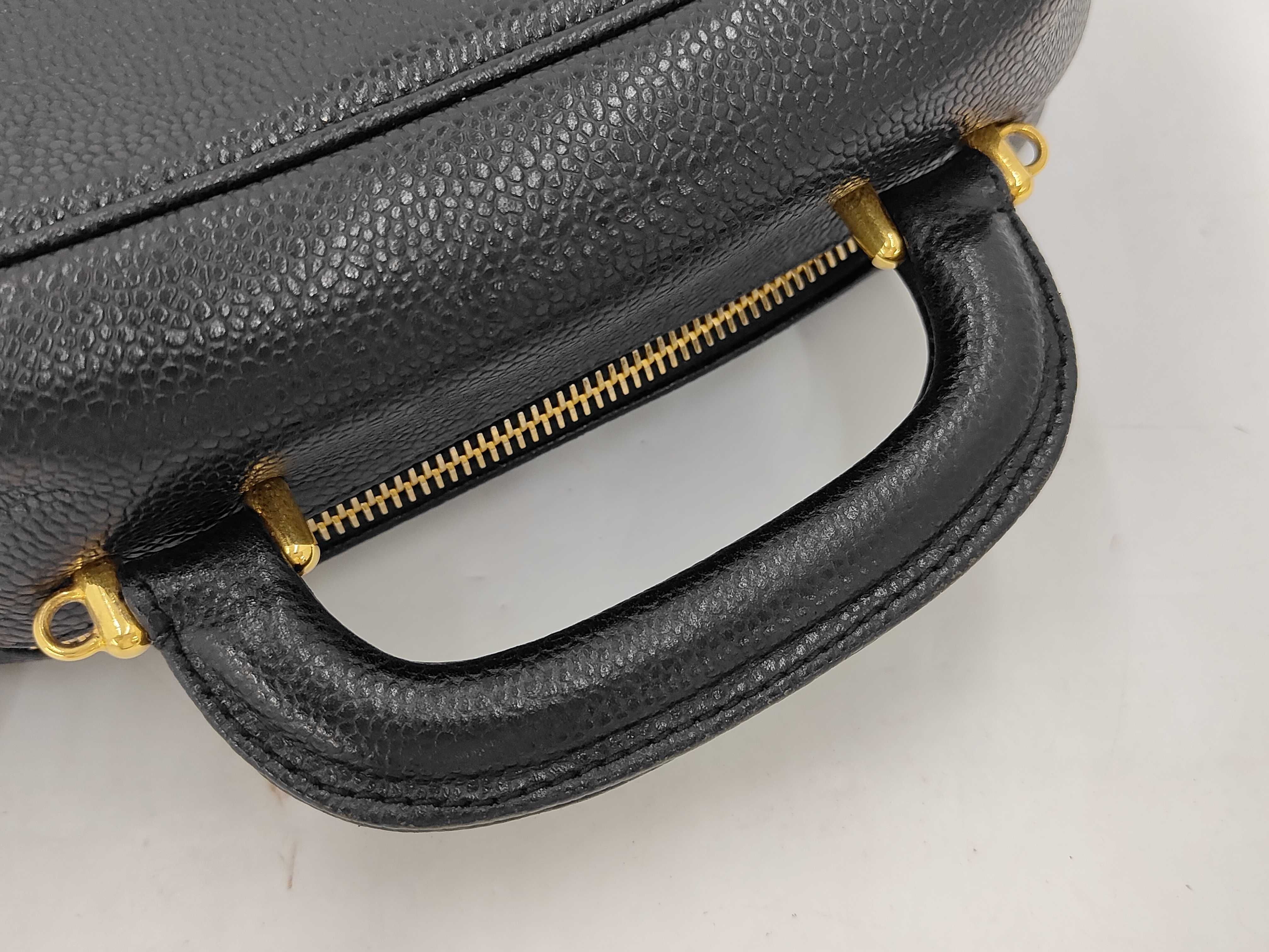 Caviar Skin Vanity Bag 4662616 Gold Hardware — view 5
