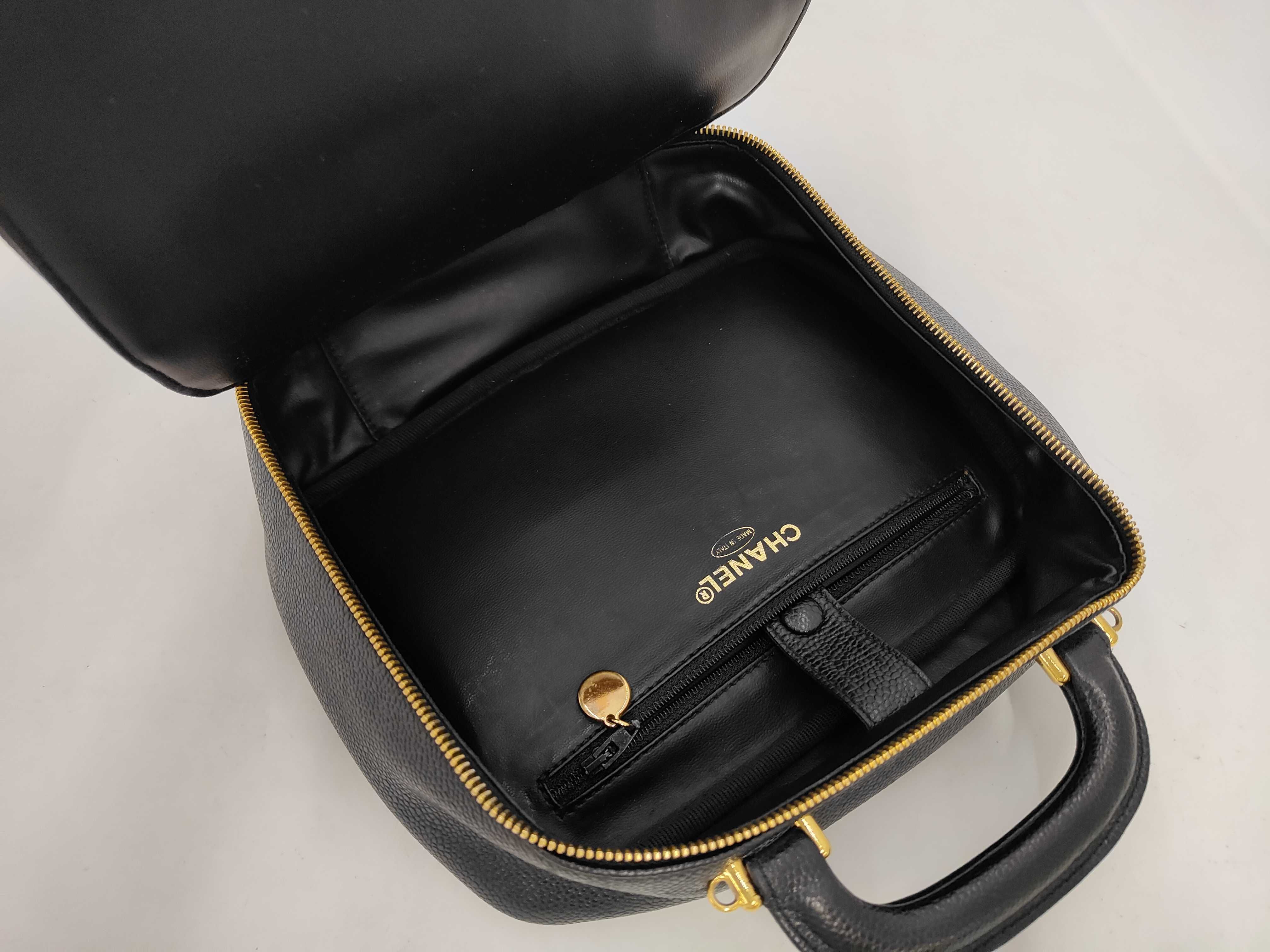 Caviar Skin Vanity Bag 4662616 Gold Hardware — view 10