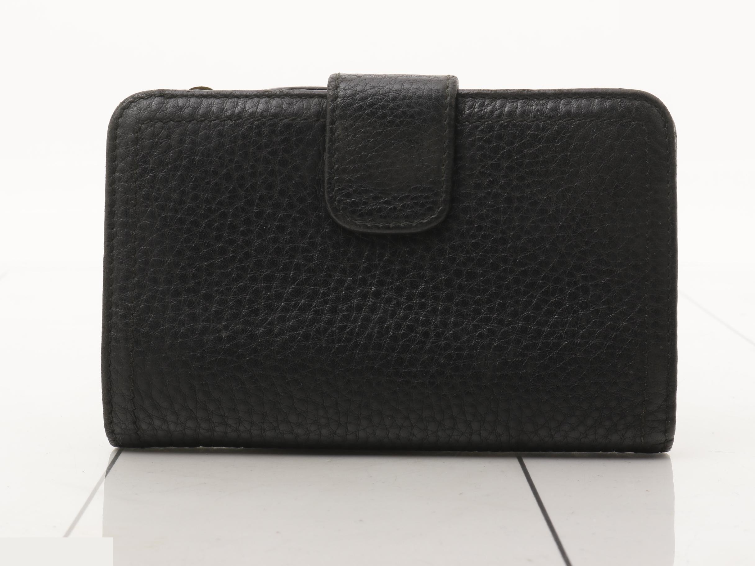 L-shaped zipper wallet, black — view 2