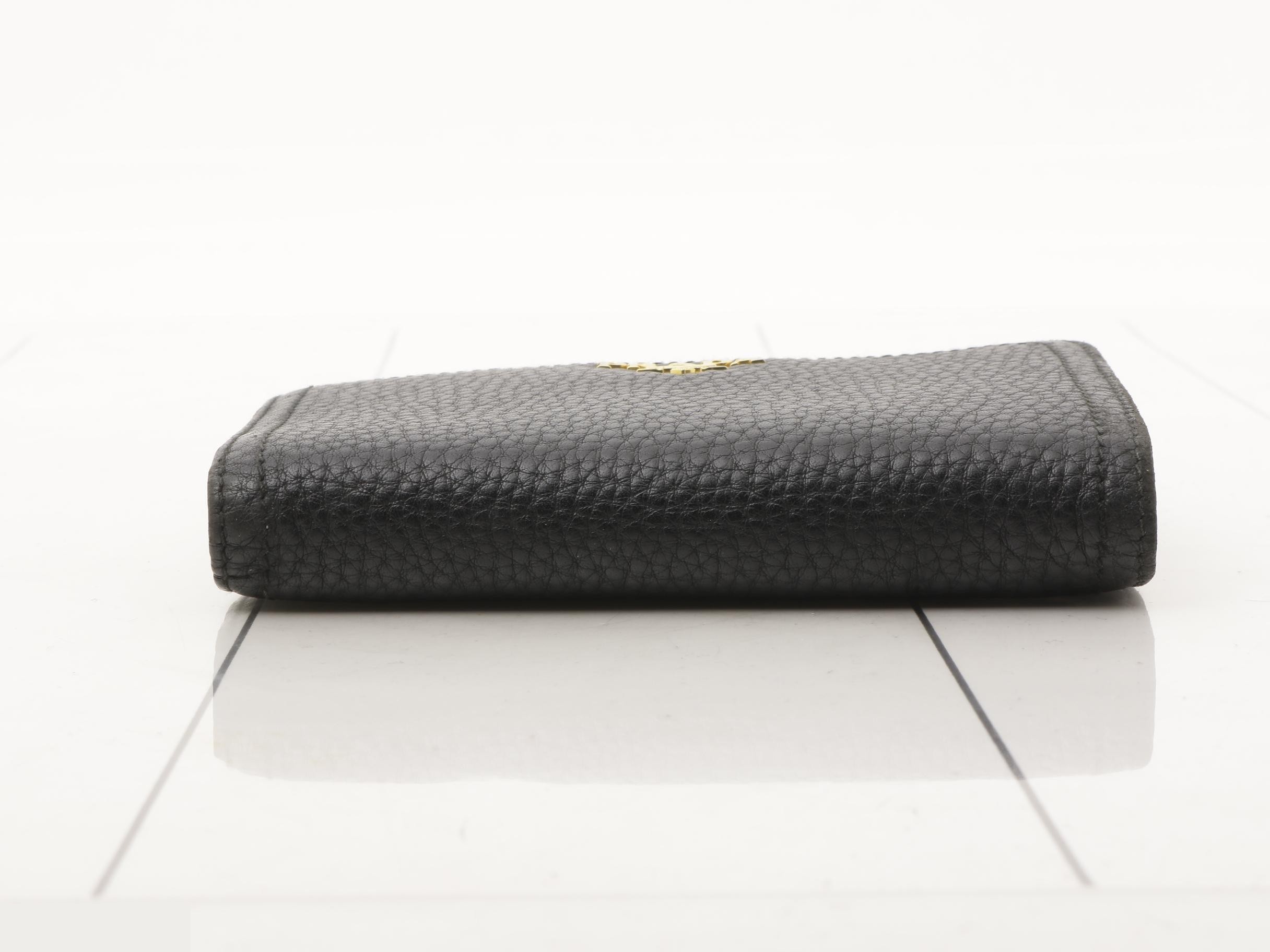 L-shaped zipper wallet, black — view 3