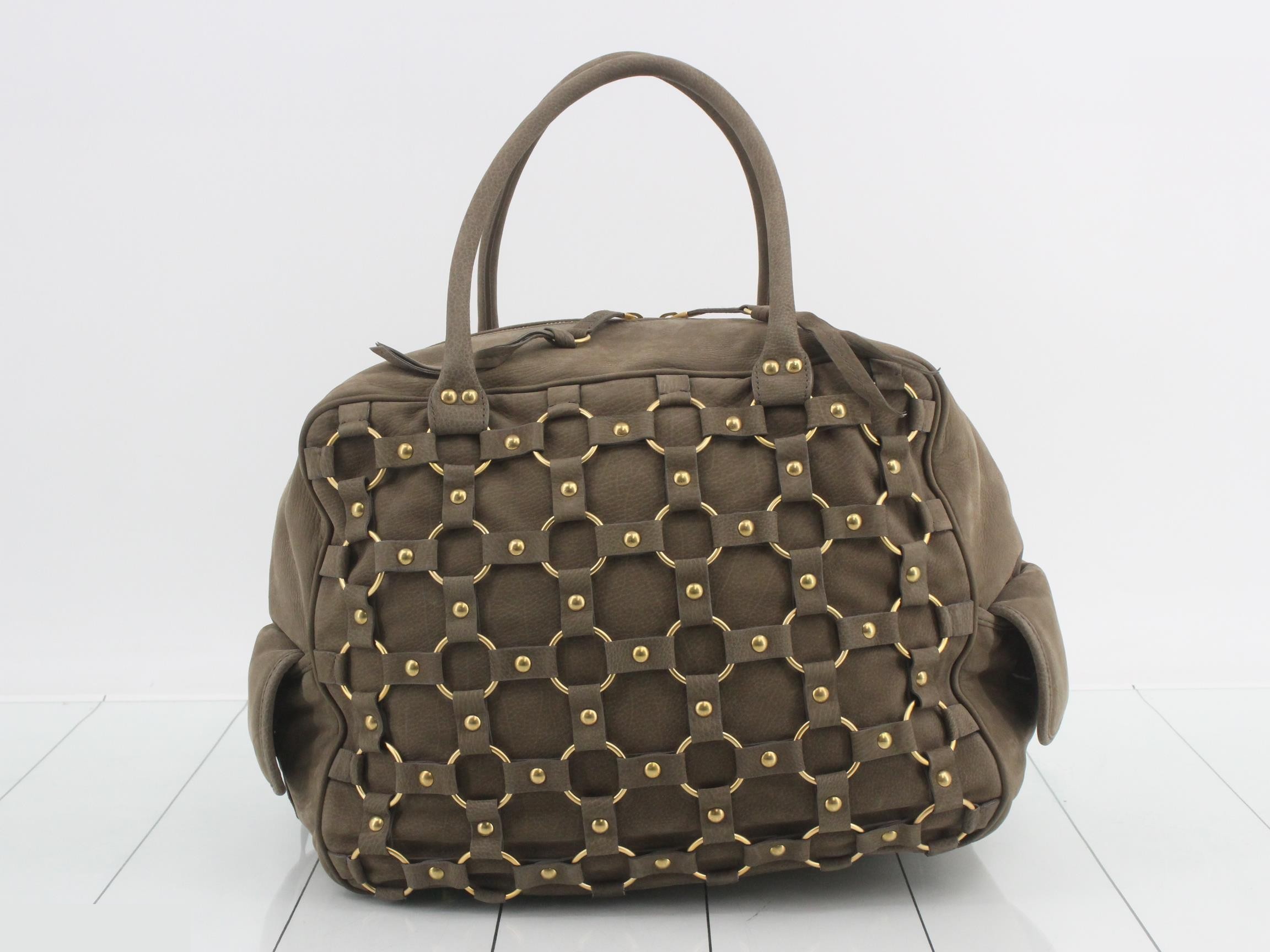 Croisette Suede Handbag Bowling Bag — view 2