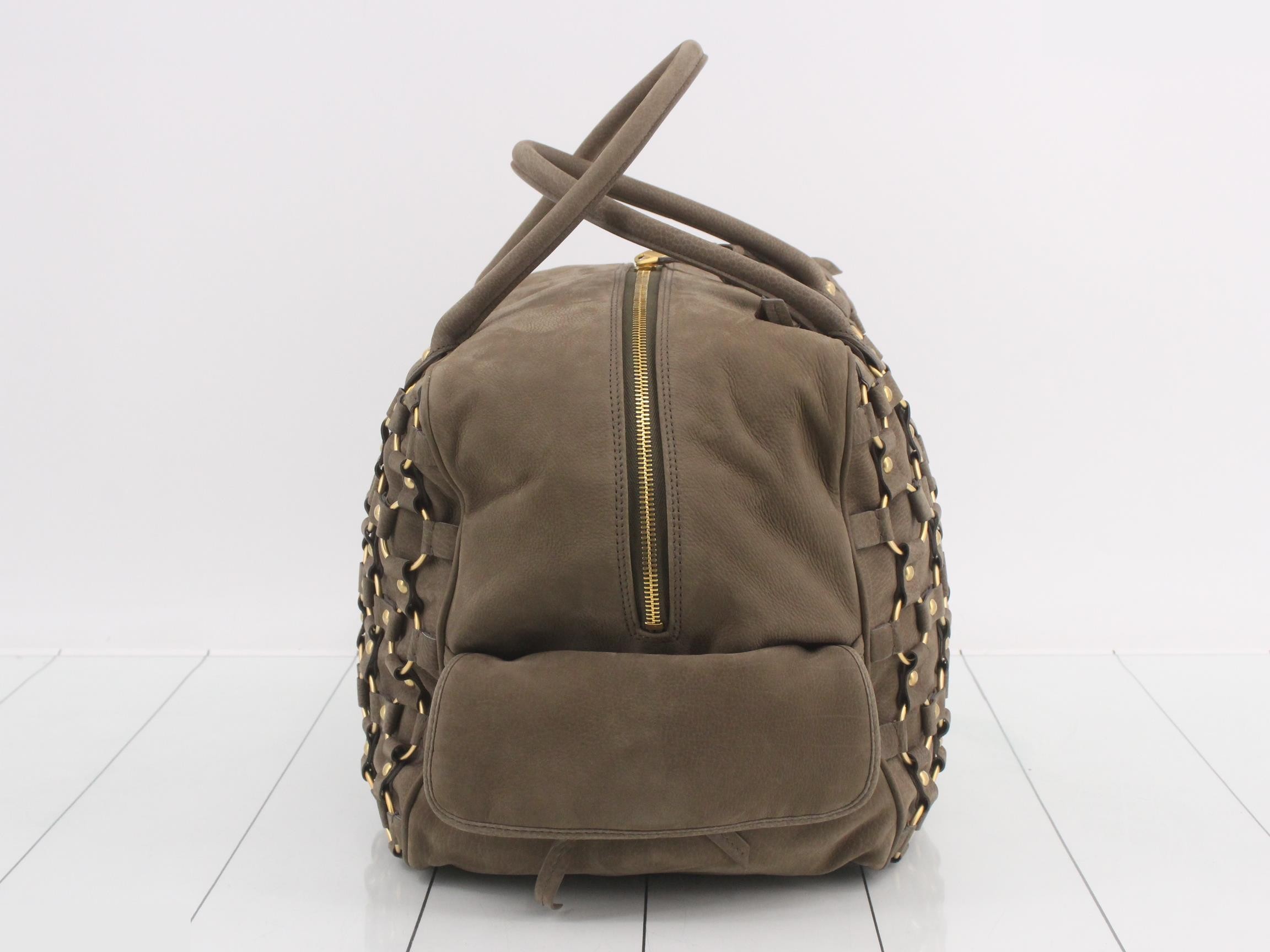 Croisette Suede Handbag Bowling Bag — view 3