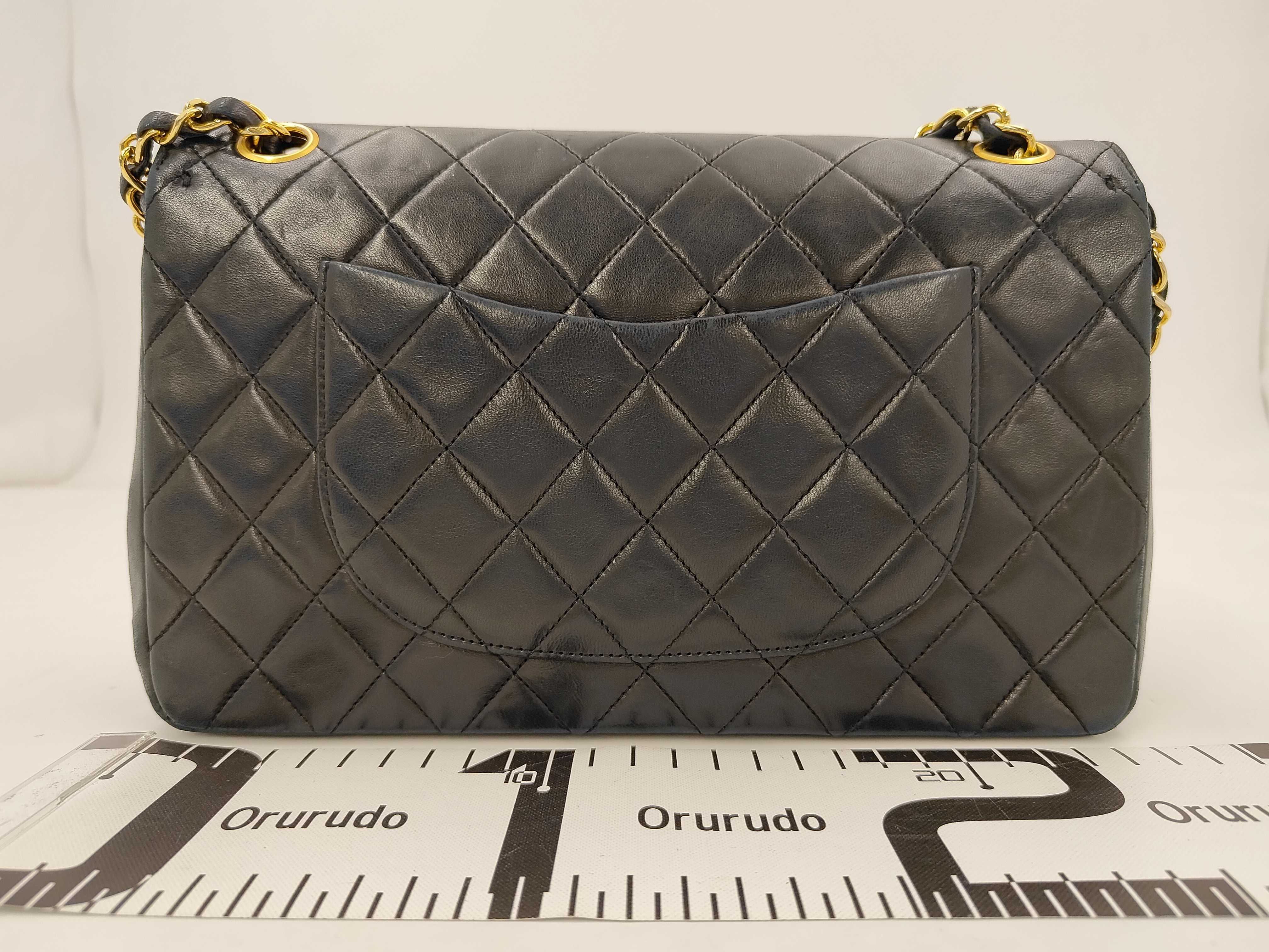 Lambskin Double Chain Double Flap Shoulder Bag (Serial Number 0) — view 2