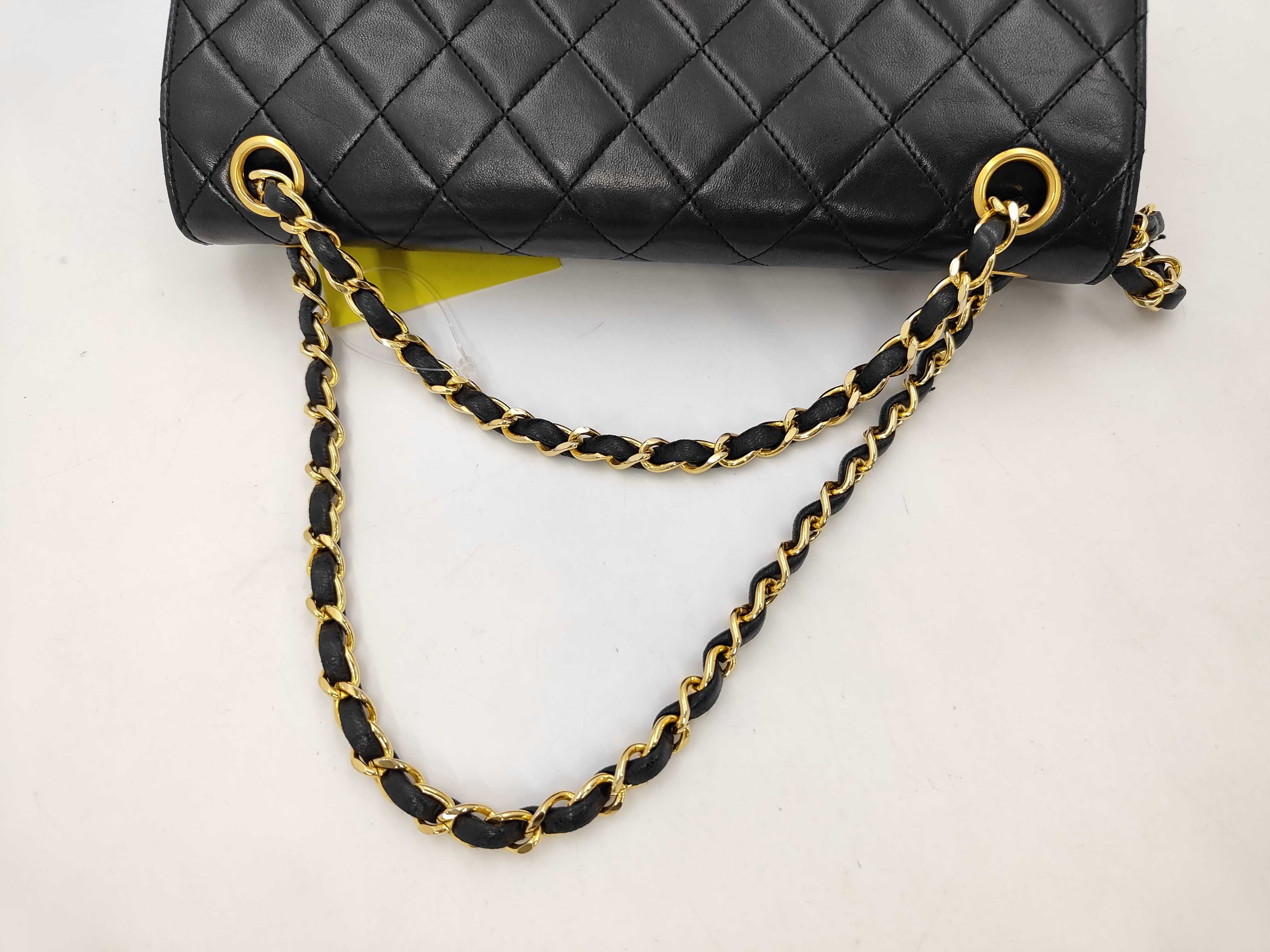 Lambskin Double Chain Double Flap Shoulder Bag (Serial Number 0) — view 5
