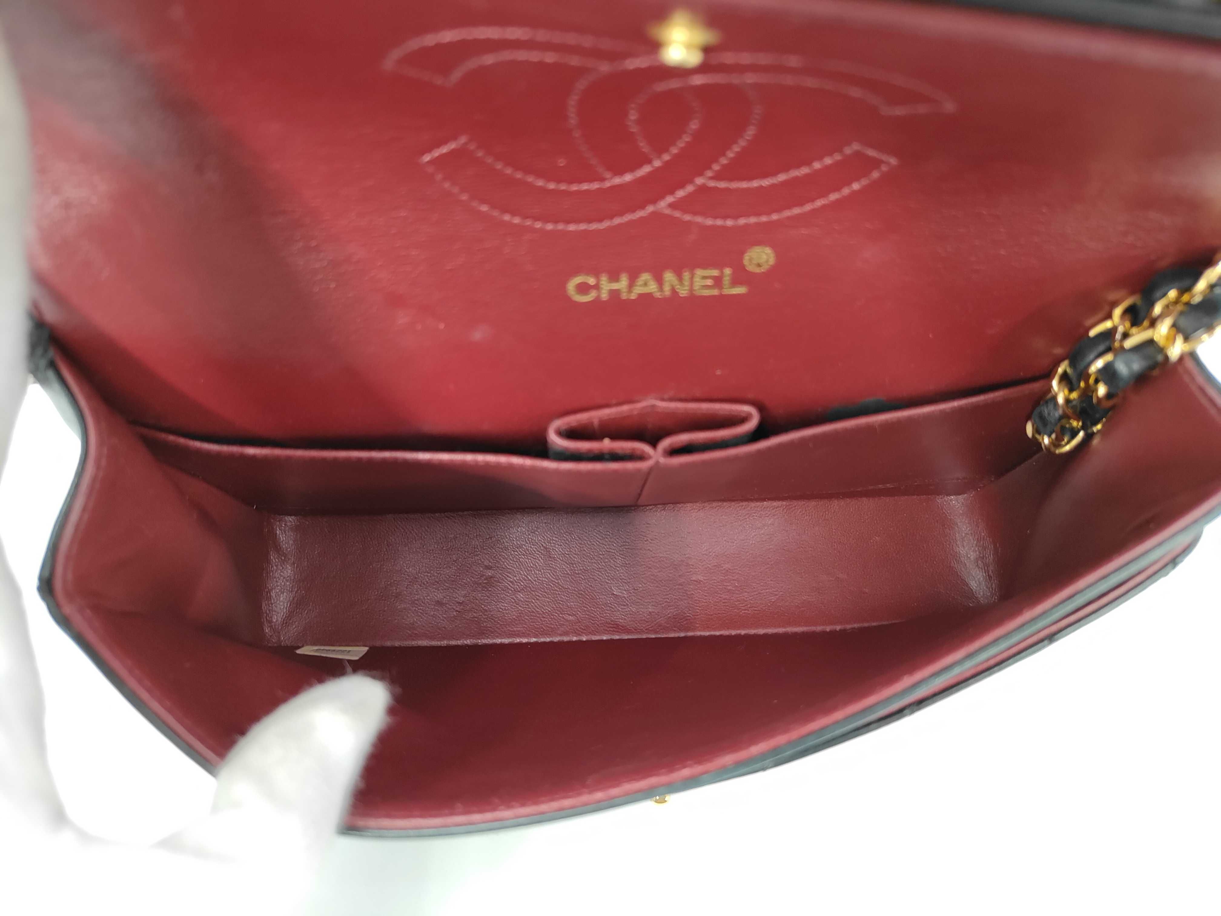 Lambskin Double Chain Double Flap Shoulder Bag (Serial Number 0) — view 10
