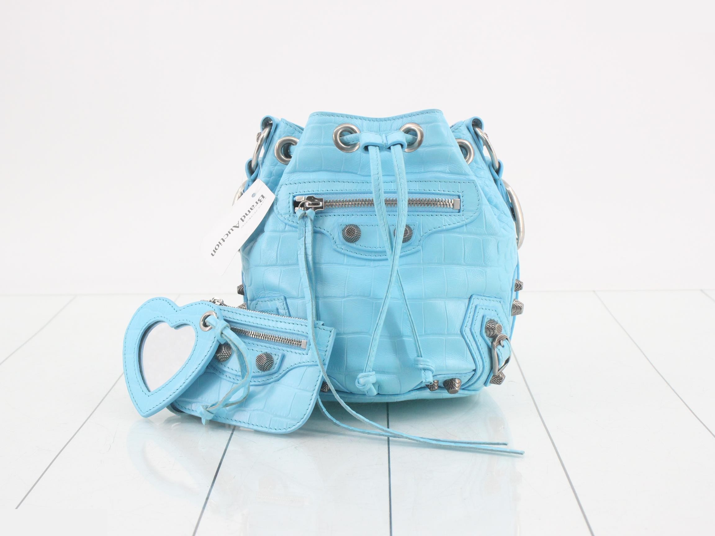 Embossed Bucket Bag