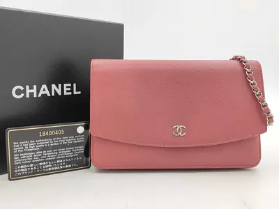 Matelassé Chain Wallet Rose Shoulder Bag