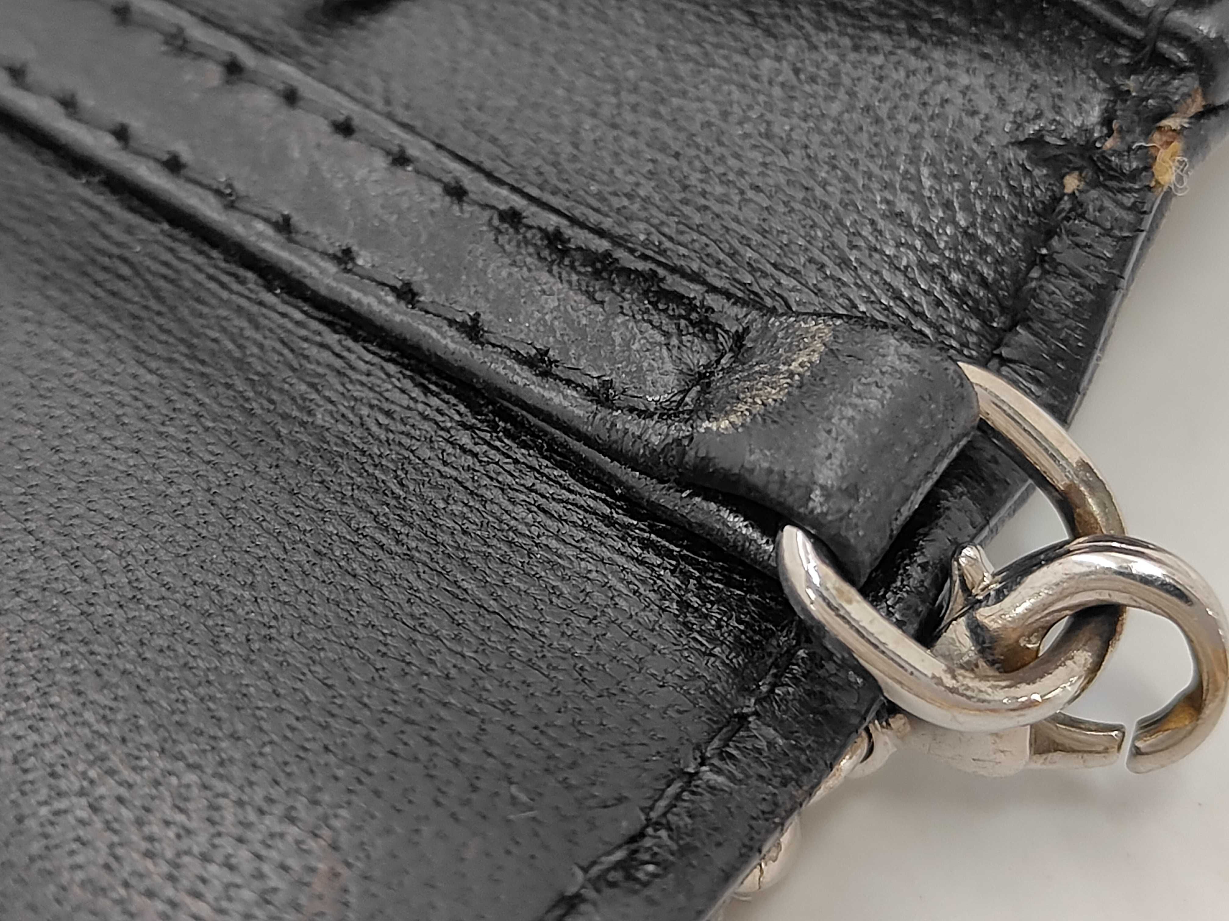 DIORAMA Leather Chain Shoulder Bag, Black — view 6