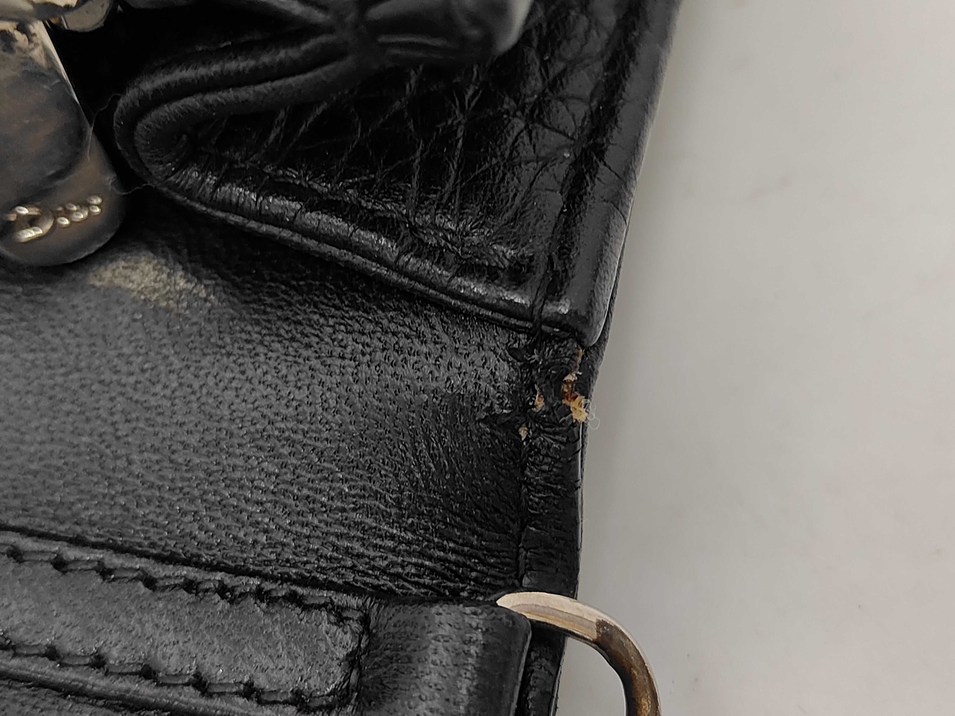 DIORAMA Leather Chain Shoulder Bag, Black — view 9