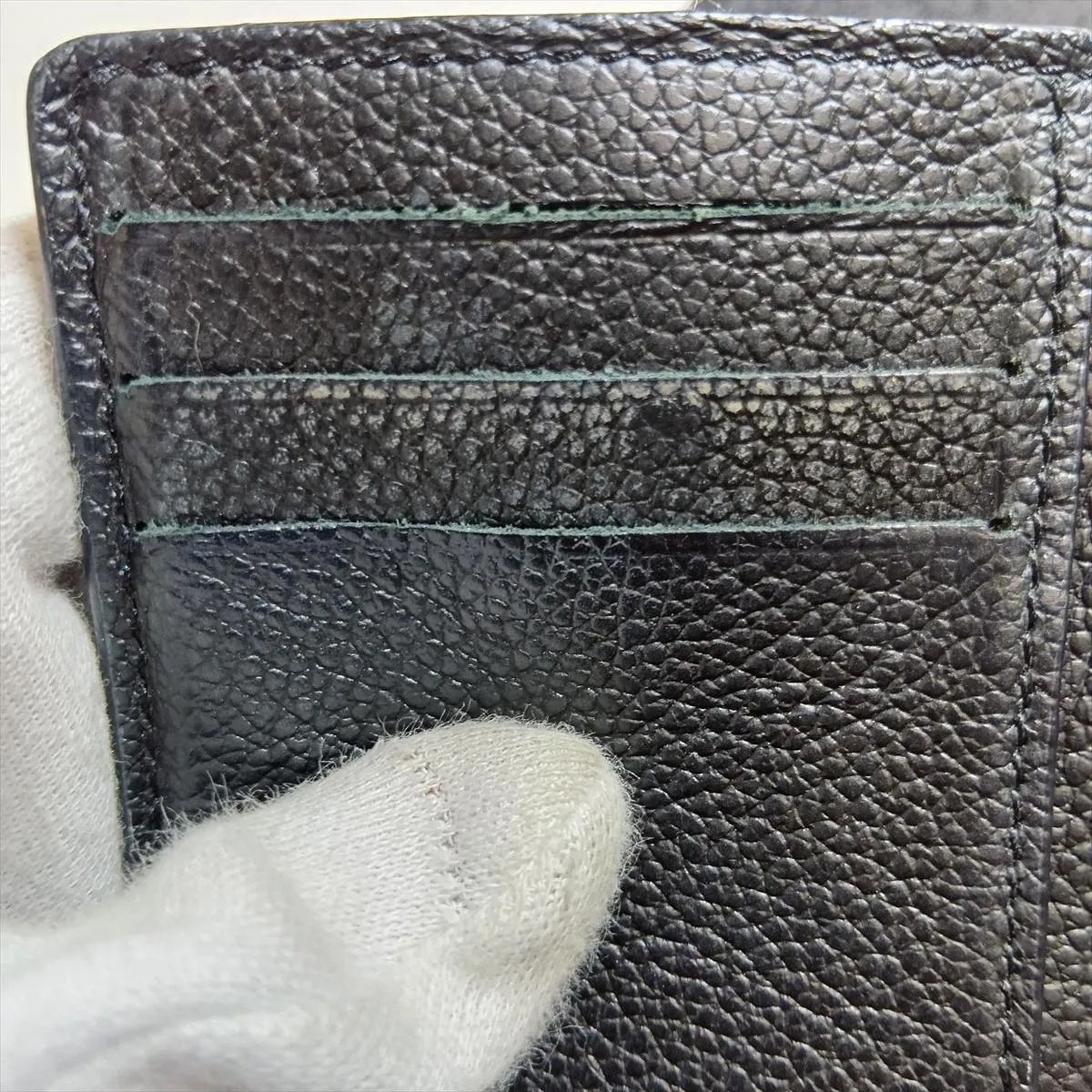 Monogram Empreinte Broderie Portefeuille Claire M81139 Black Compact Wallet (RFID detected) — view 11