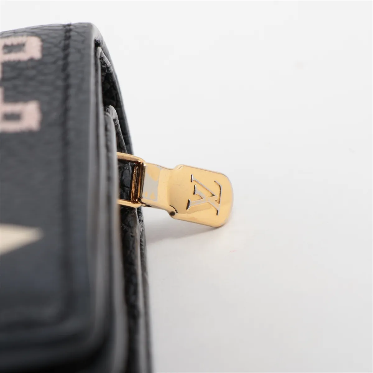 Monogram Empreinte Broderie Portefeuille Claire M81139 Black Compact Wallet (RFID detected) — view 8