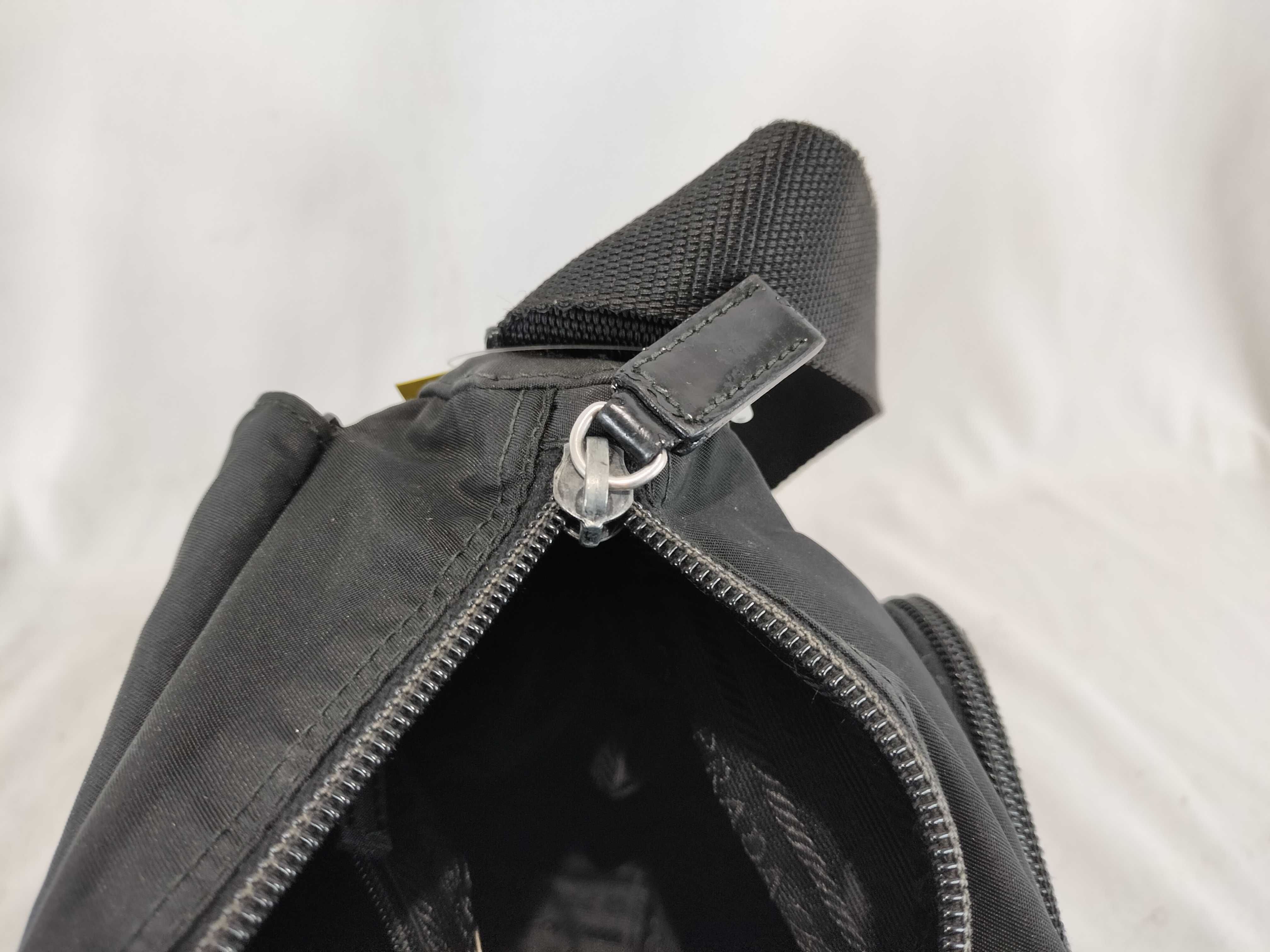 Nylon Shoulder Bag with Triangular Plate — view 14