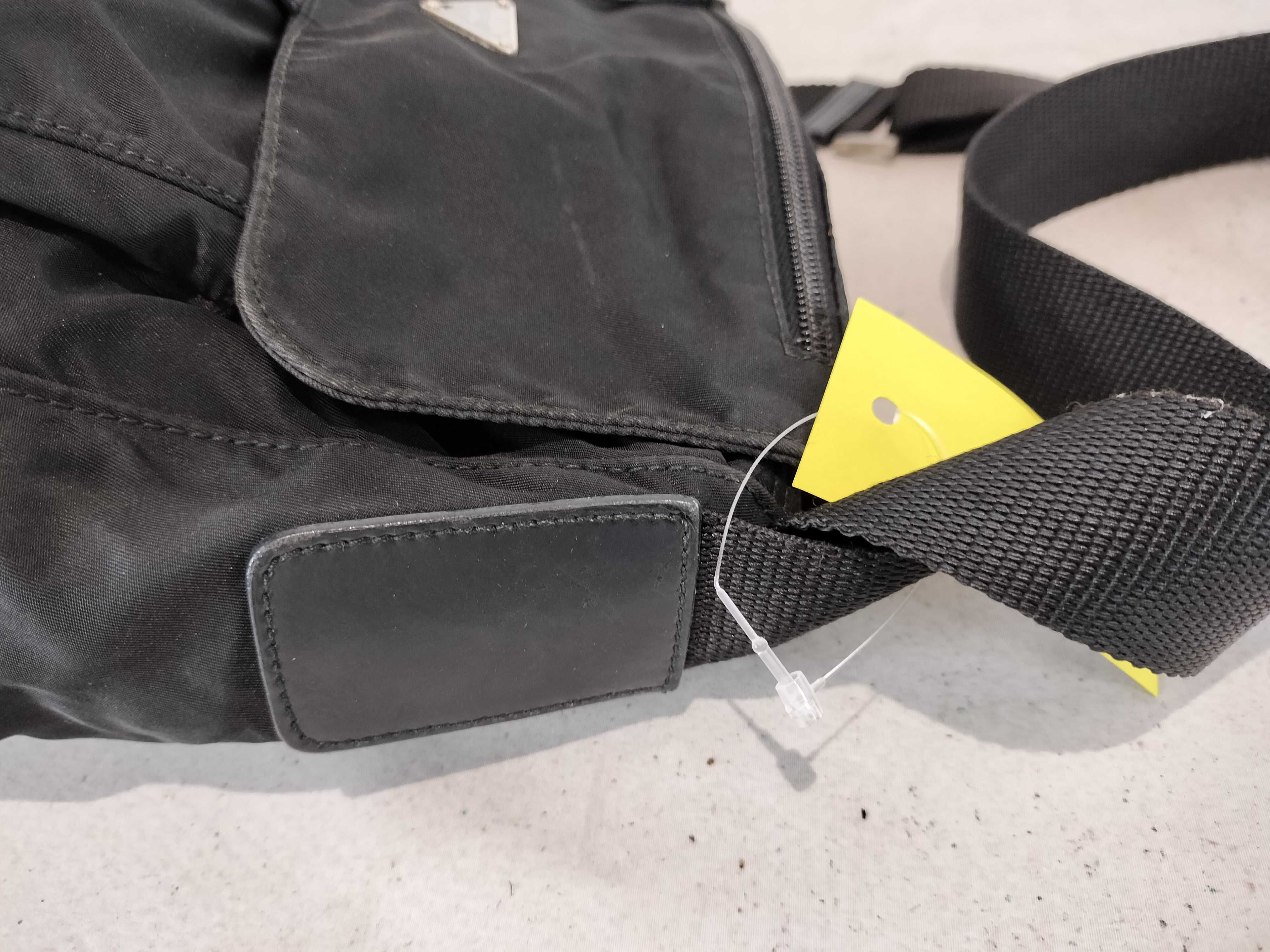 Nylon Shoulder Bag with Triangular Plate — view 5