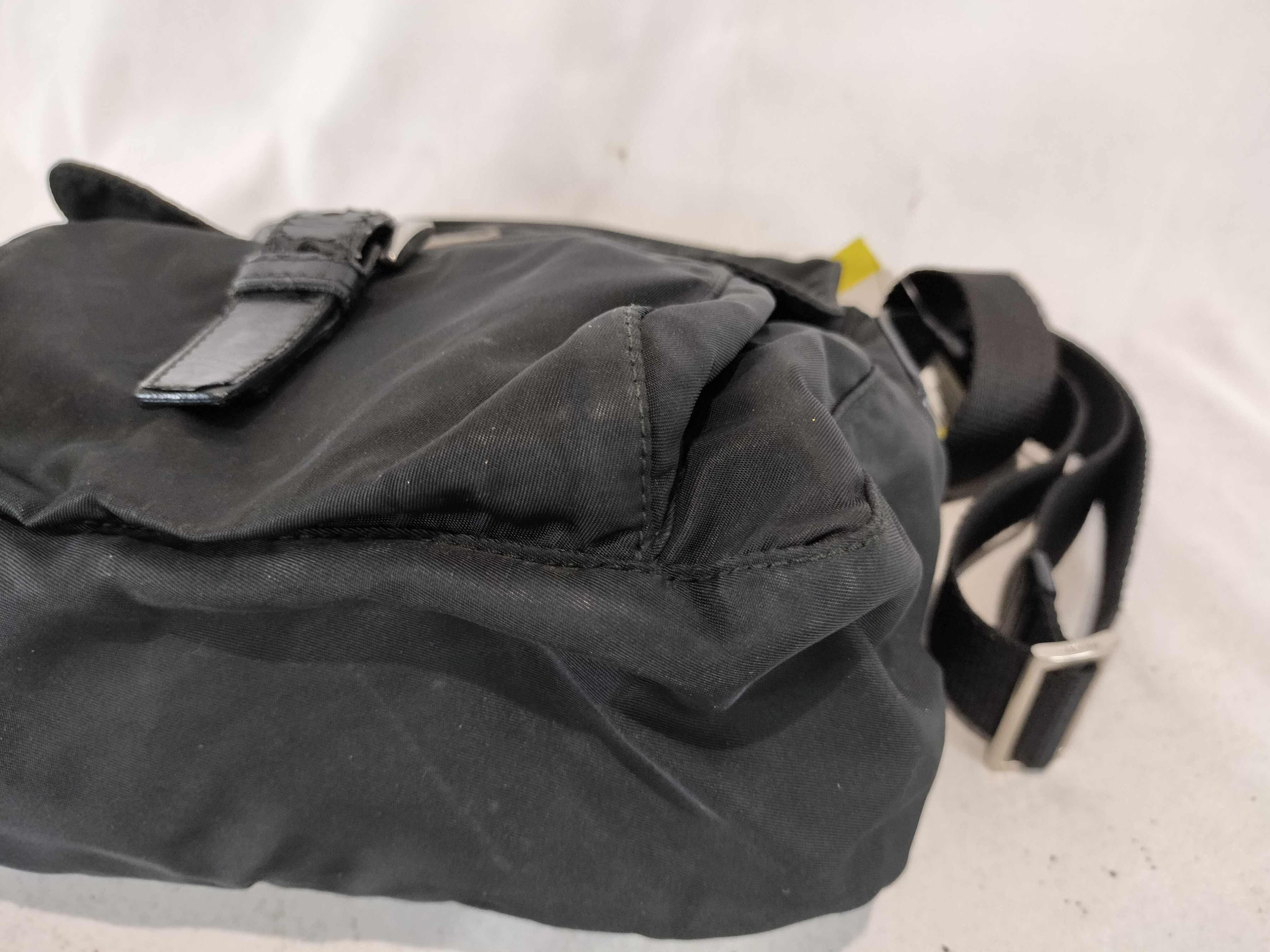 Nylon Shoulder Bag with Triangular Plate — view 6