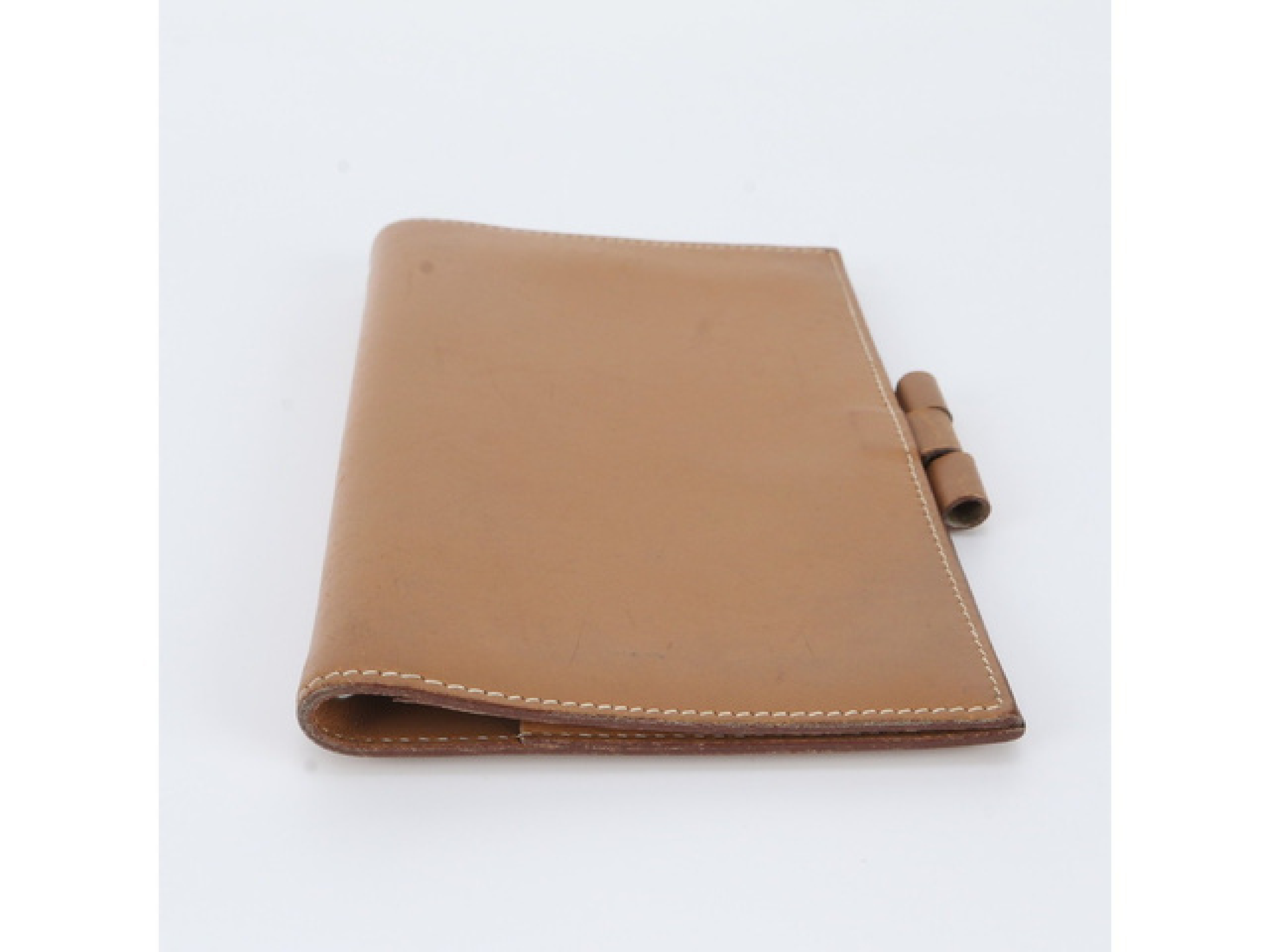 (Hermes) Agenda Leather Notebook Cover with " Y" Stamp — view 3