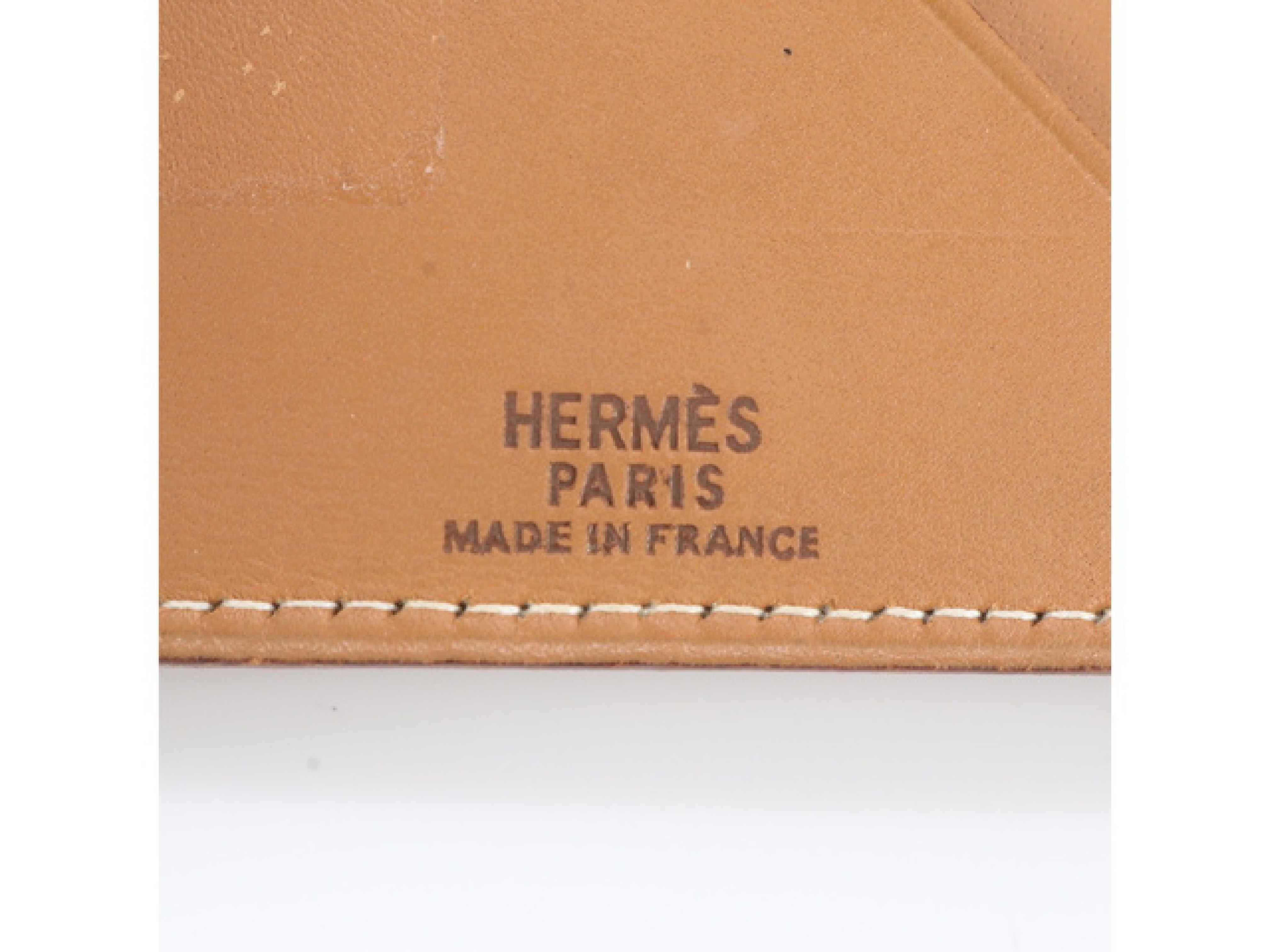 (Hermes) Agenda Leather Notebook Cover with " Y" Stamp — view 5