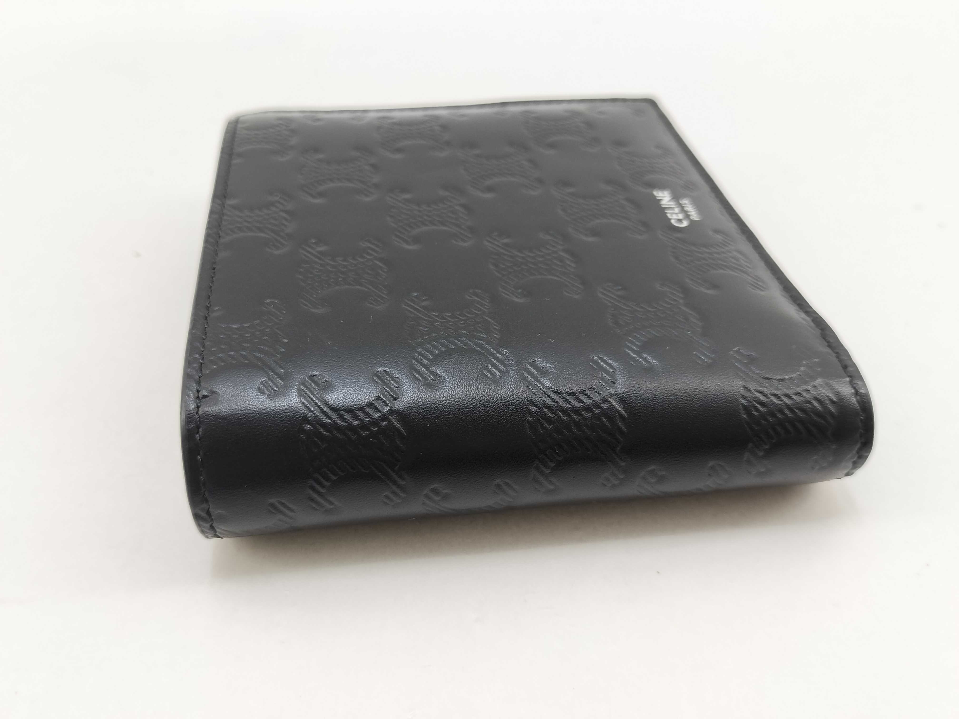 Triomphe Bifold Wallet, Black, 10C873FQB. Accessories: Box, dust bag, wallet. — view 5