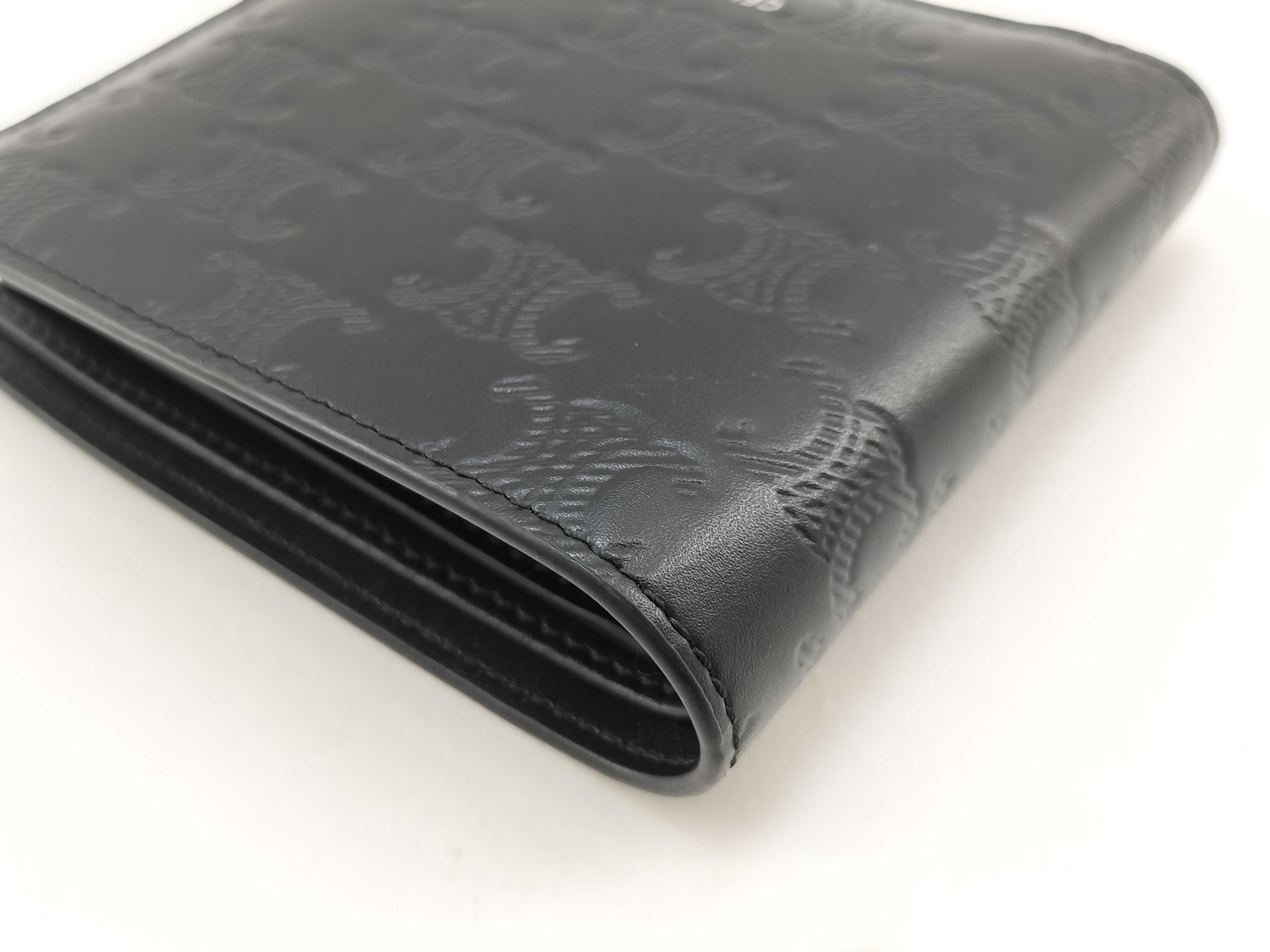 Triomphe Bifold Wallet, Black, 10C873FQB. Accessories: Box, dust bag, wallet. — view 6