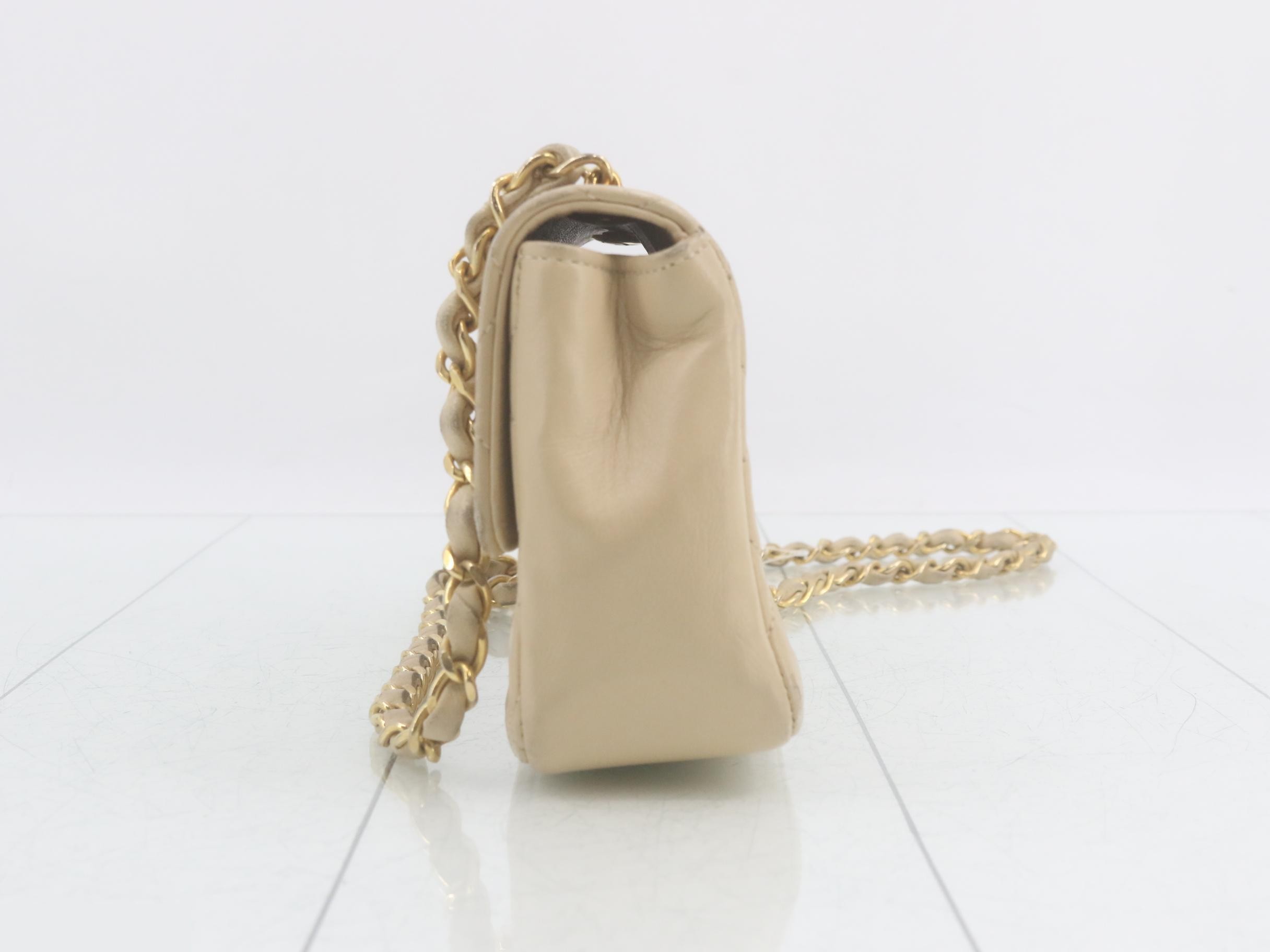 Lambskin Mini Matelassé Shoulder Bag, Unit 1 — view 3