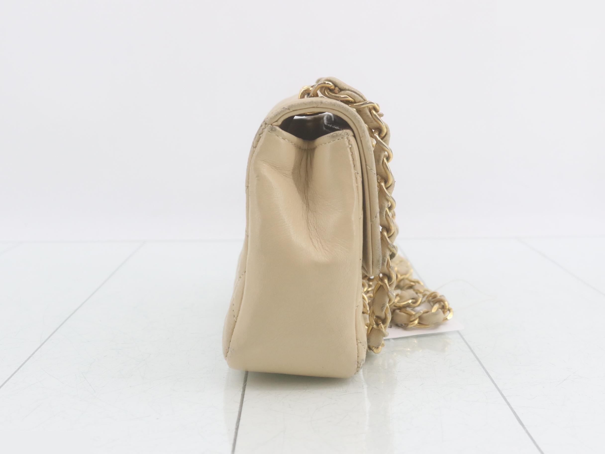 Lambskin Mini Matelassé Shoulder Bag, Unit 1 — view 4