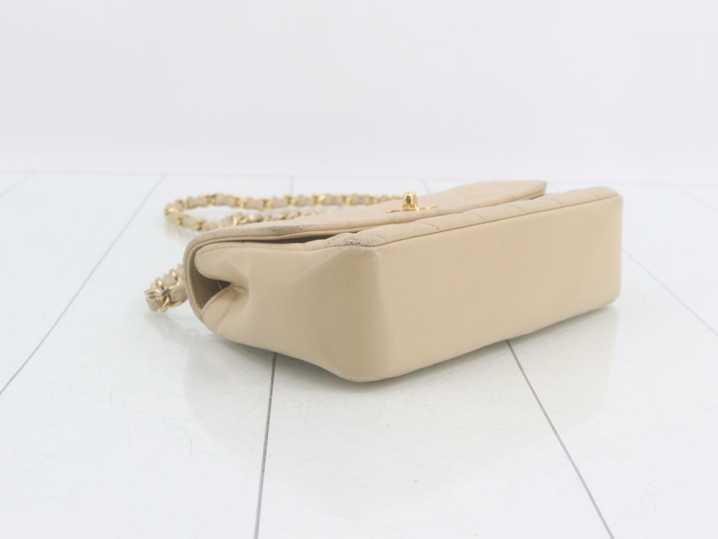 Lambskin Mini Matelassé Shoulder Bag, Unit 1 — view 5
