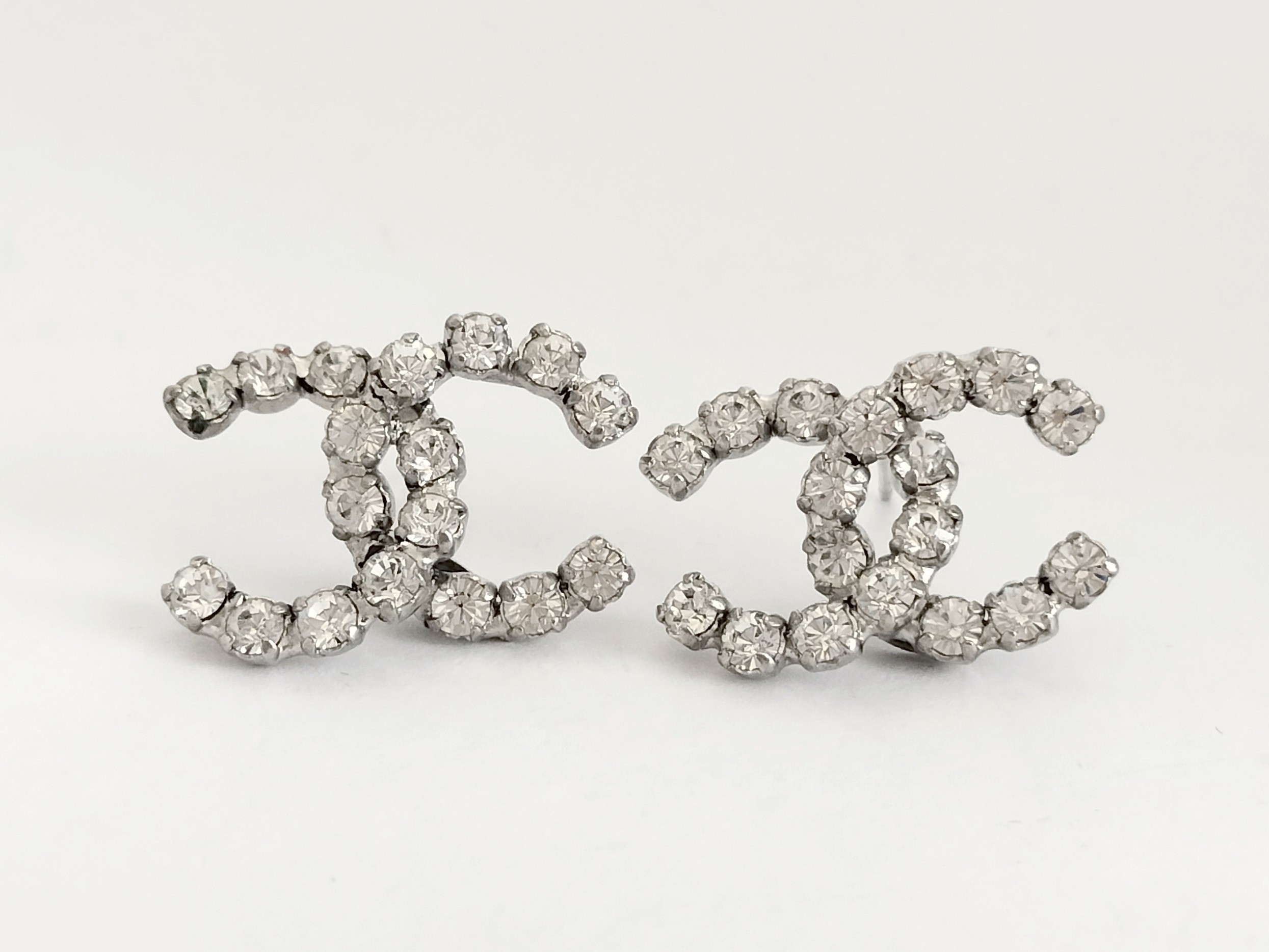 Coco Rhinestone Silver Earrings 00A