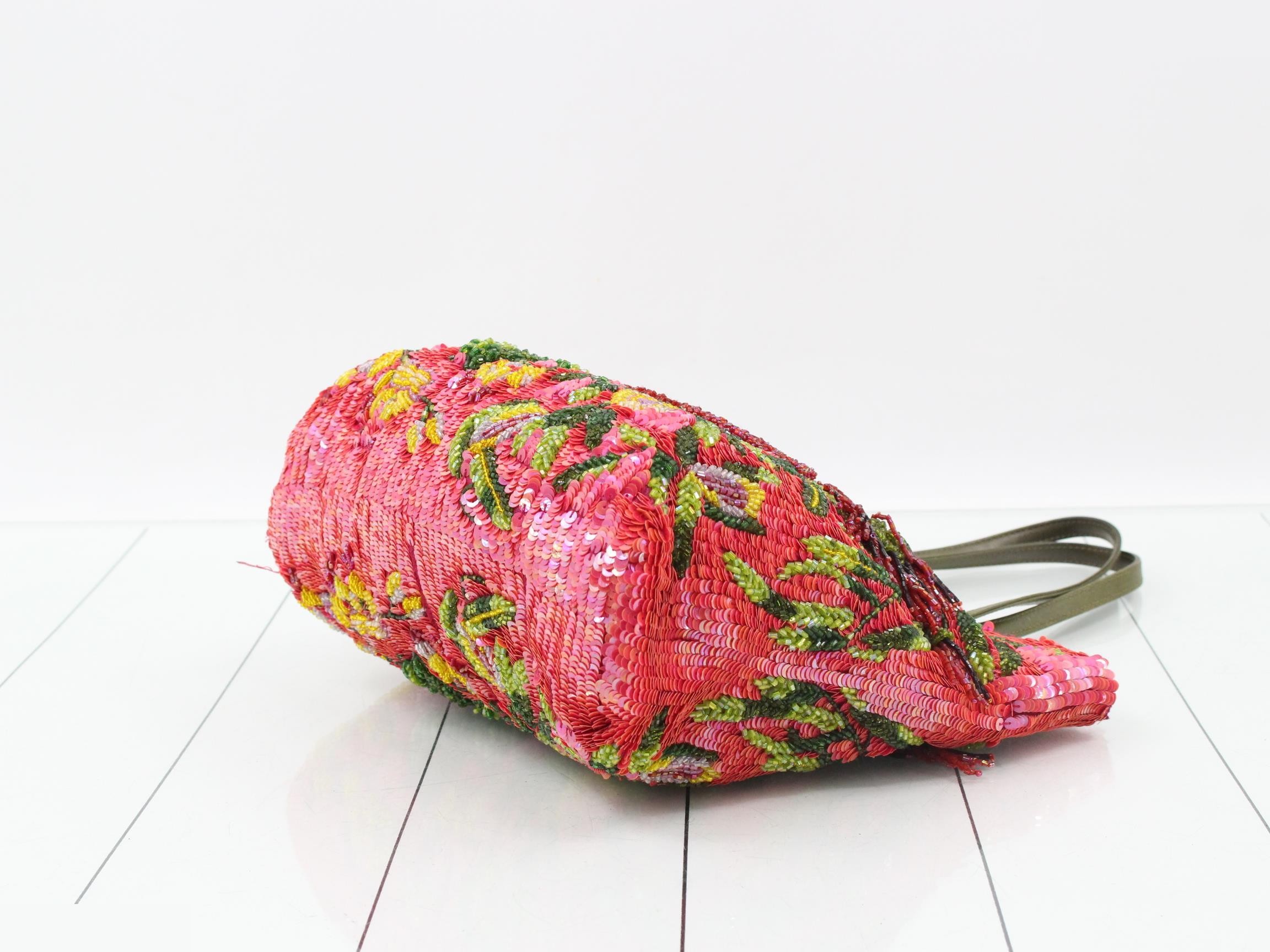 Beaded and sequined tote bag — view 6