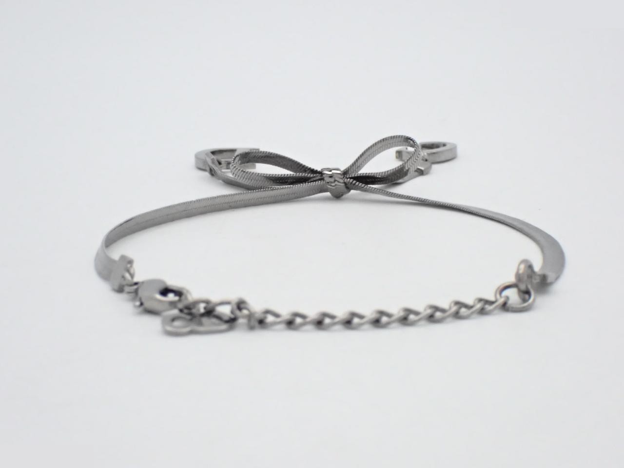 Ribbon, precious metal bracelet/bangle (metal), wrist circumference approximately 21.5 cm — view 2
