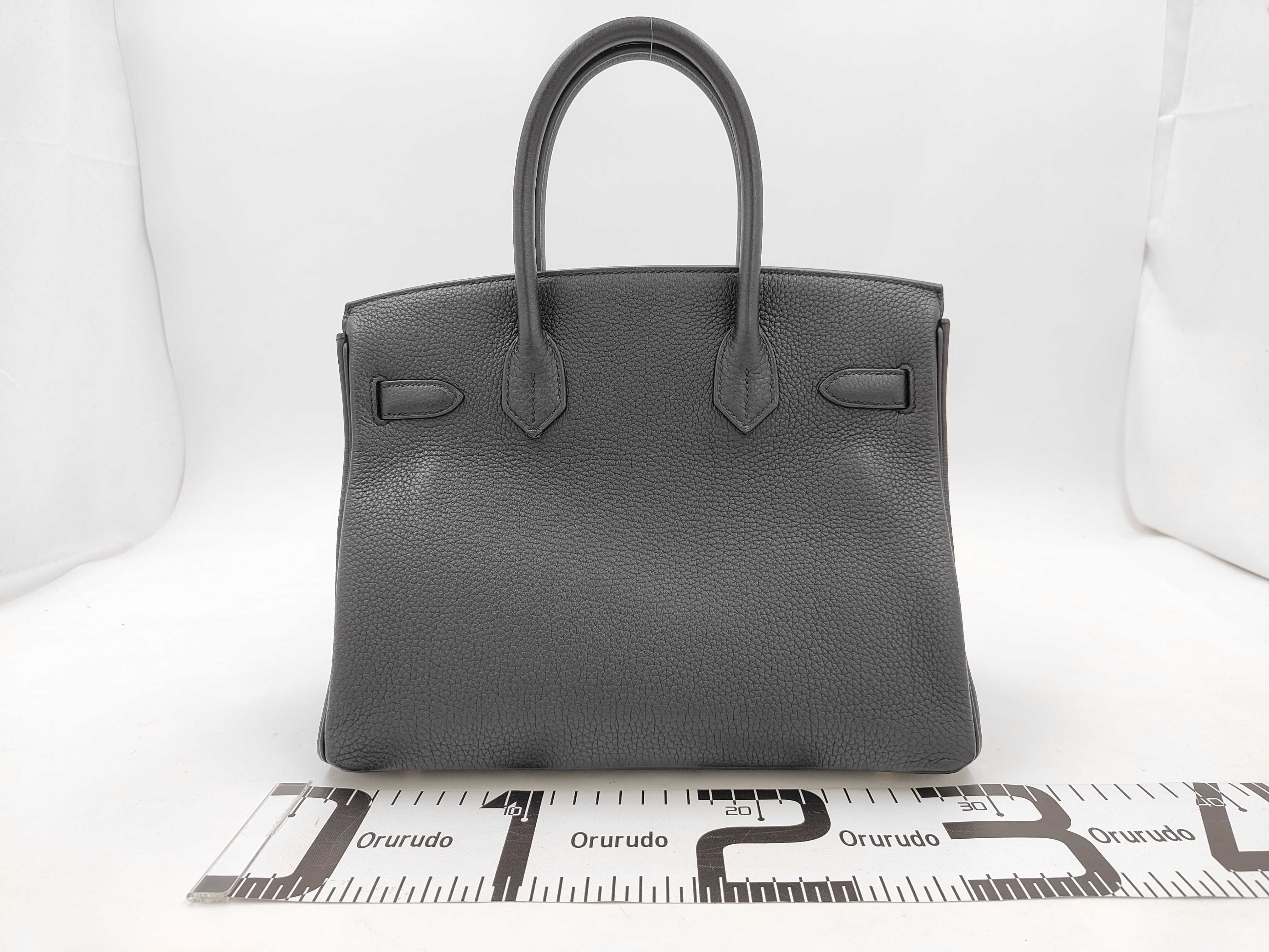 Birkin 30 Togo Leather, Black, Gold Hardware, B Stamp, Handbag — view 2